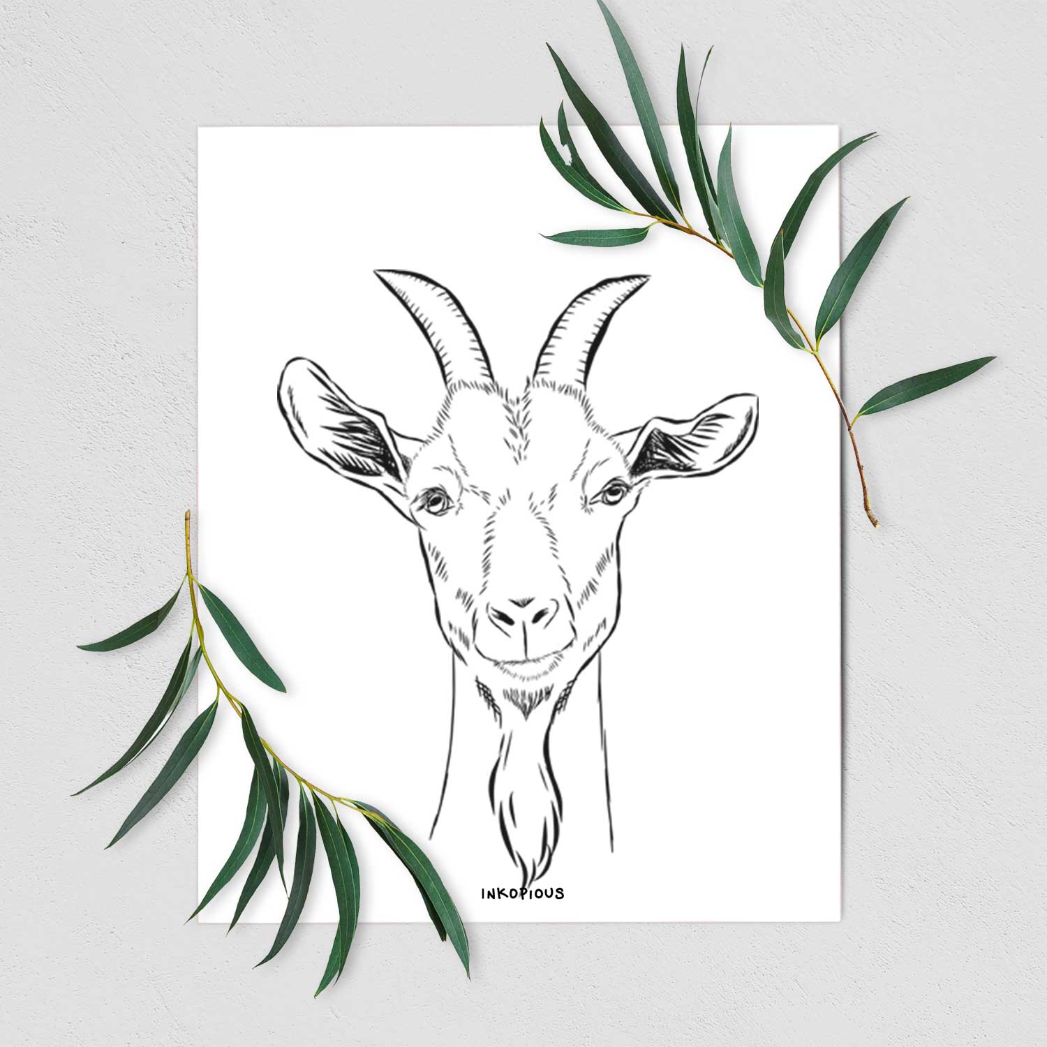 Gunnar the Goat Art Print