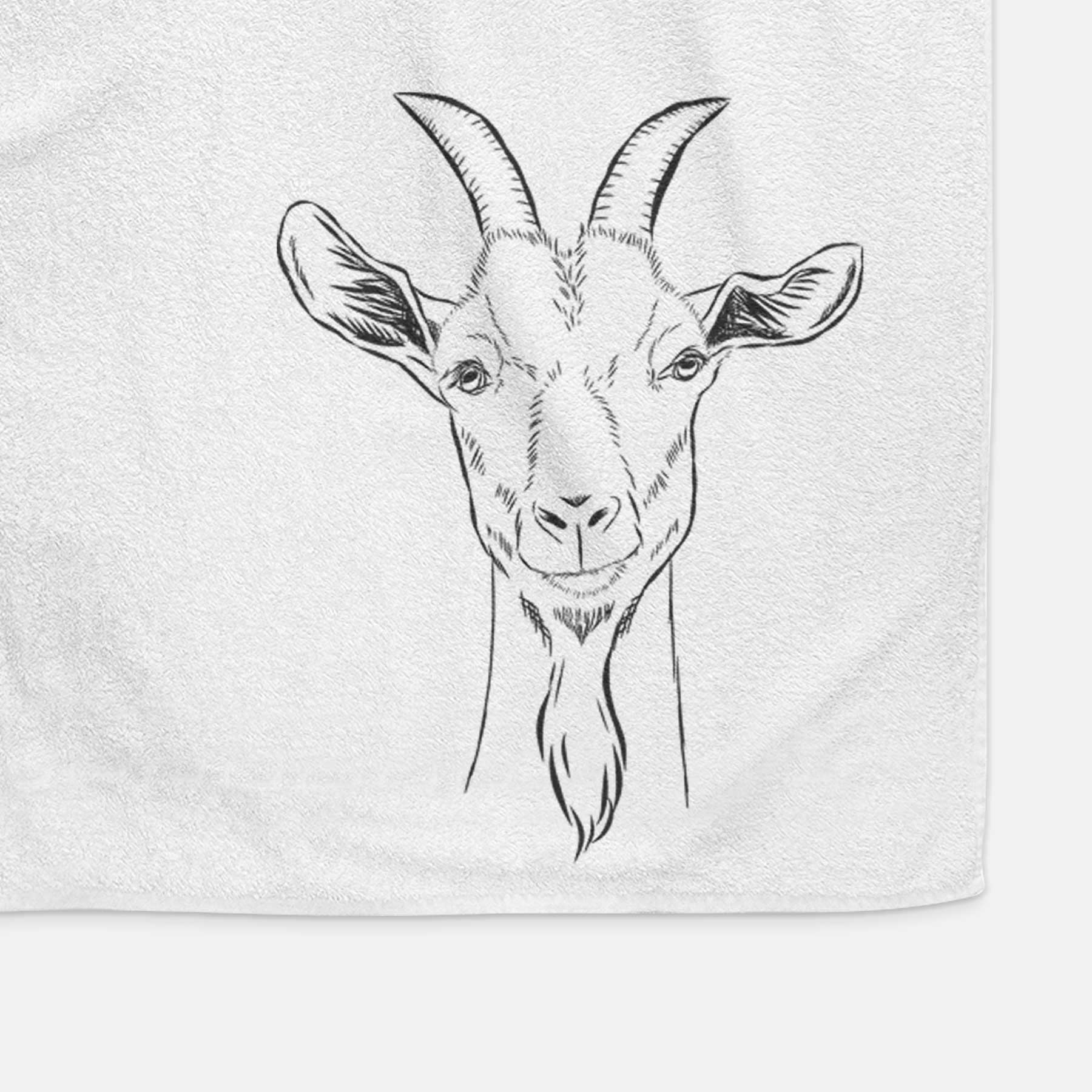 Gunnar the Goat Decorative Hand Towel