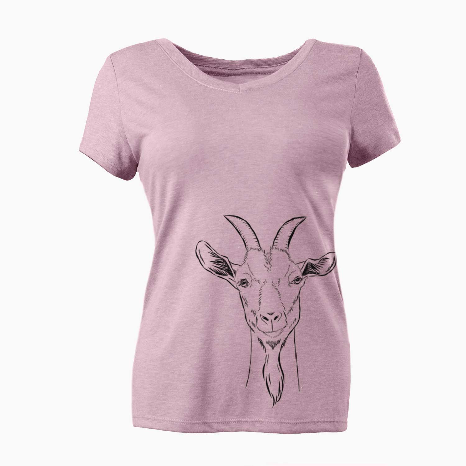 Bare Gunnar the Goat - Women's V-neck Shirt