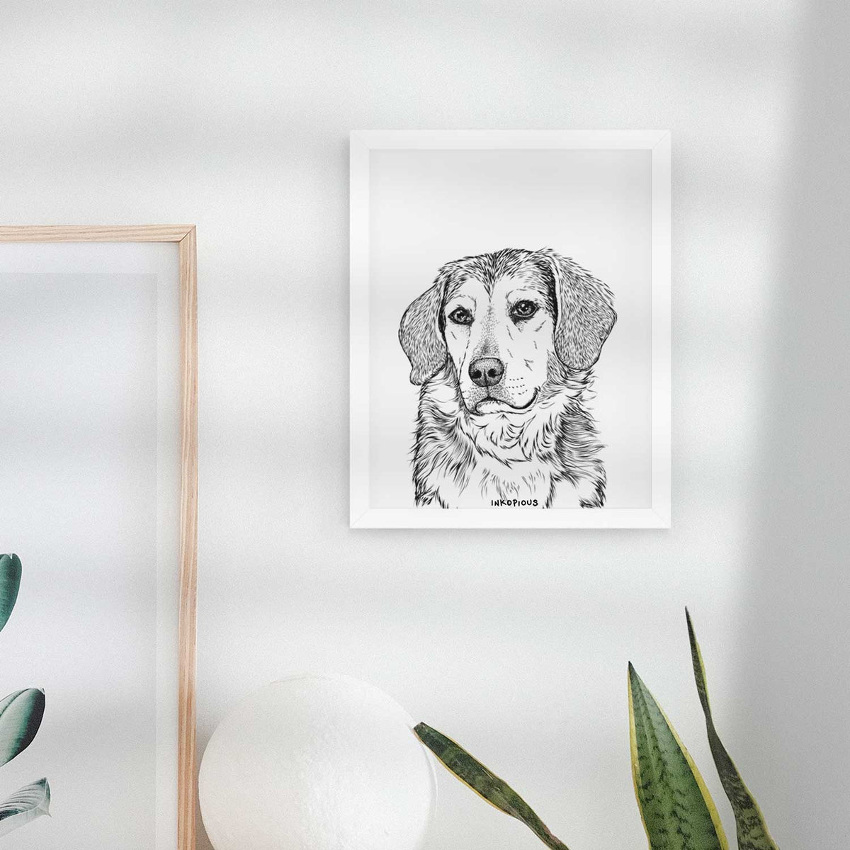Gunner the Beagle Mix Art Print