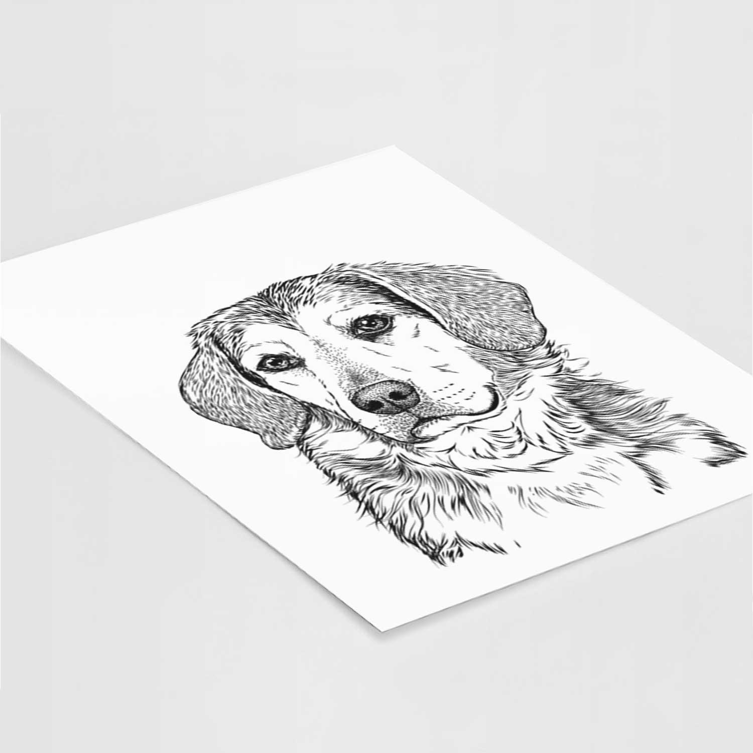 Gunner the Beagle Mix Art Print