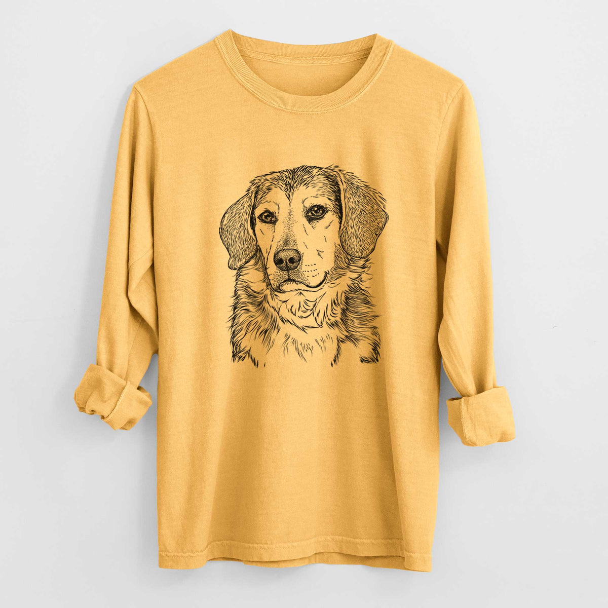 Bare Gunner the Beagle Mix - Heavyweight 100% Cotton Long Sleeve