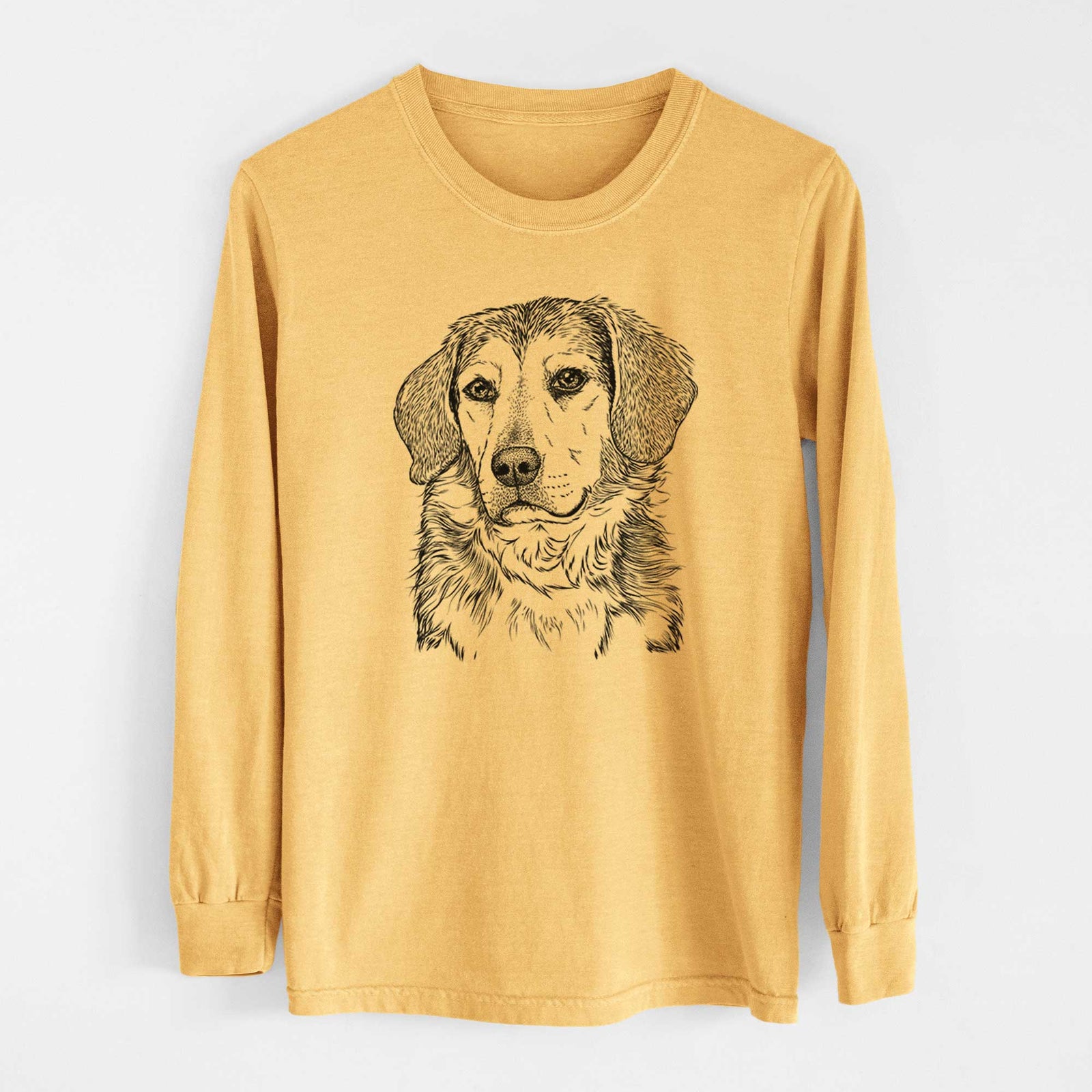 Bare Gunner the Beagle Mix - Heavyweight 100% Cotton Long Sleeve