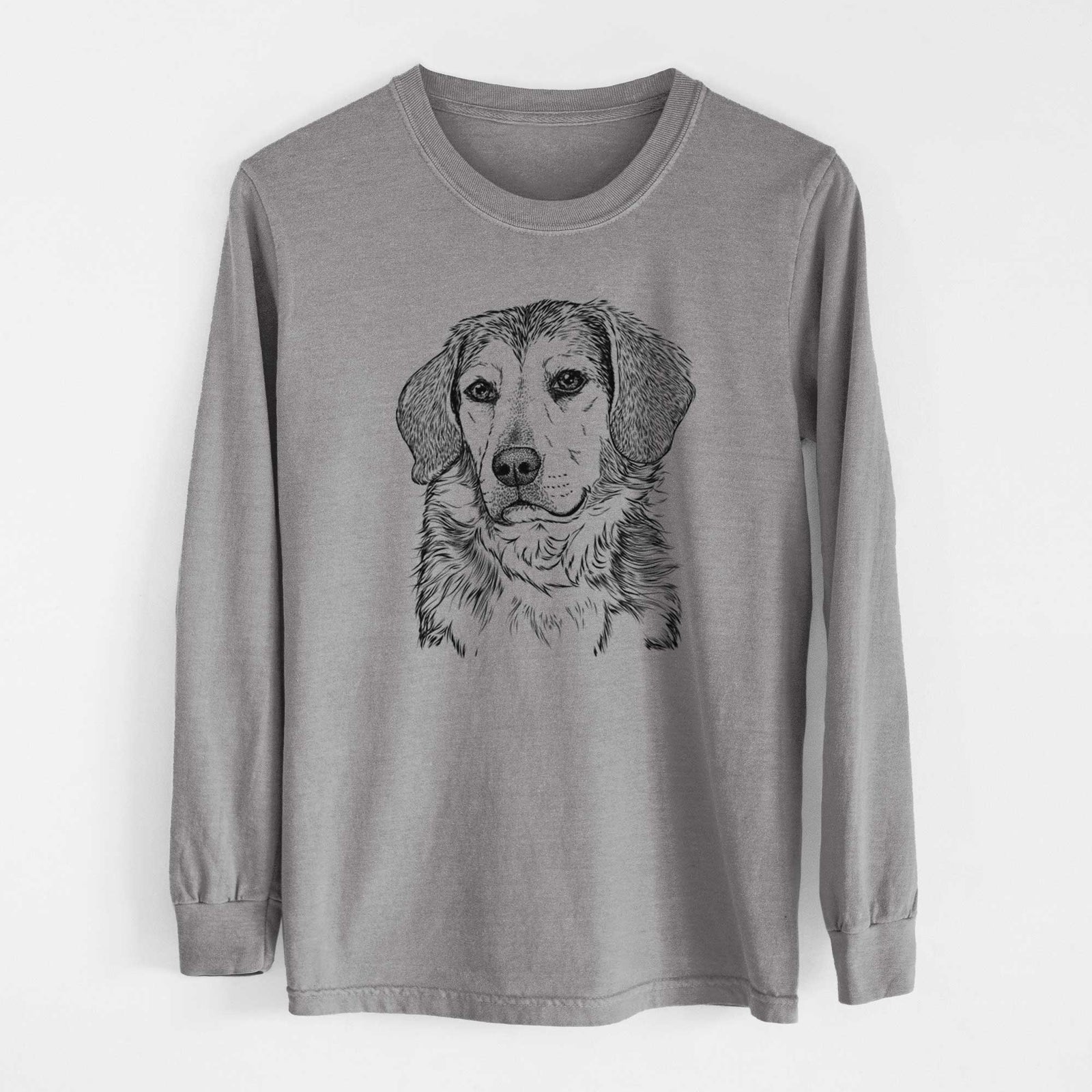 Bare Gunner the Beagle Mix - Heavyweight 100% Cotton Long Sleeve