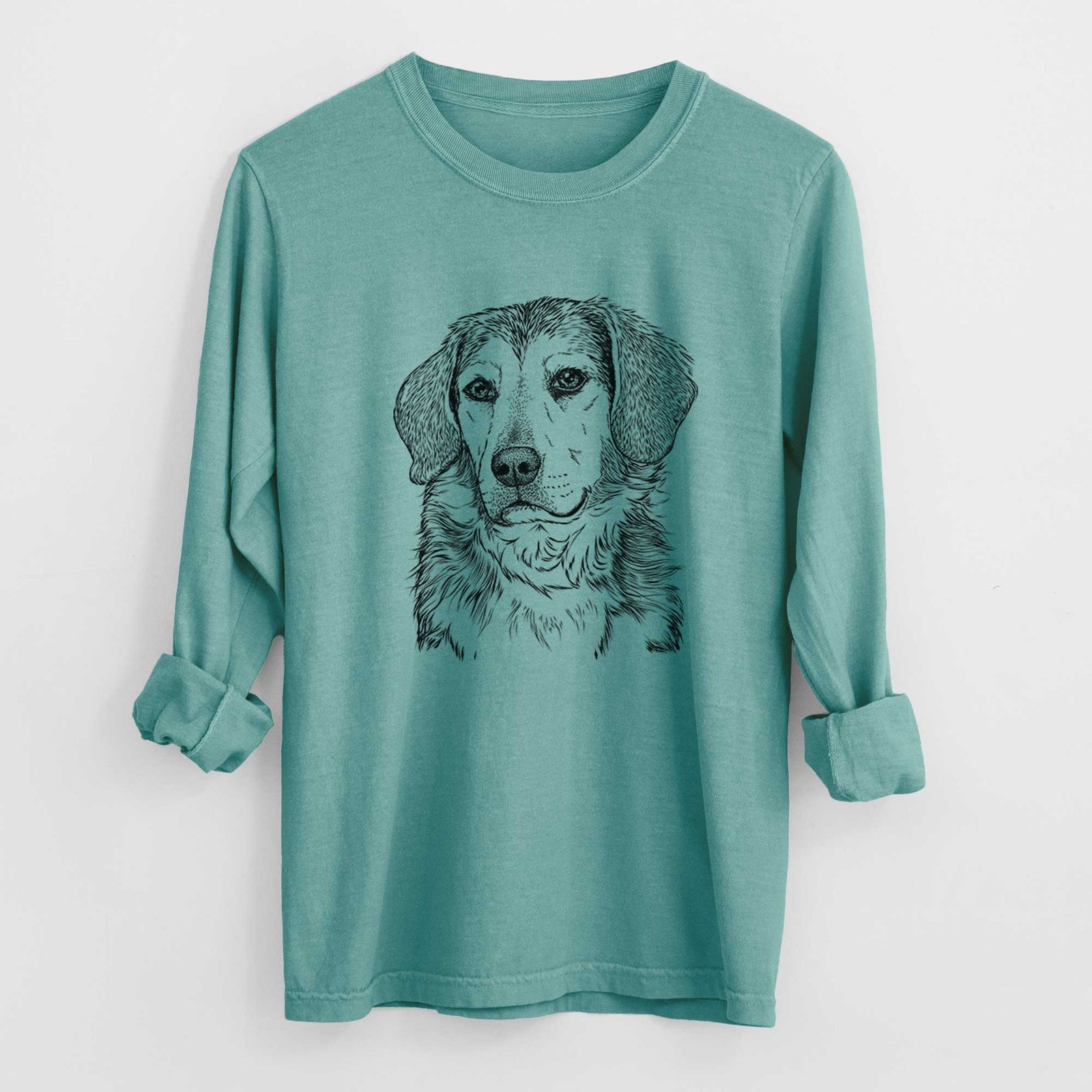 Bare Gunner the Beagle Mix - Heavyweight 100% Cotton Long Sleeve