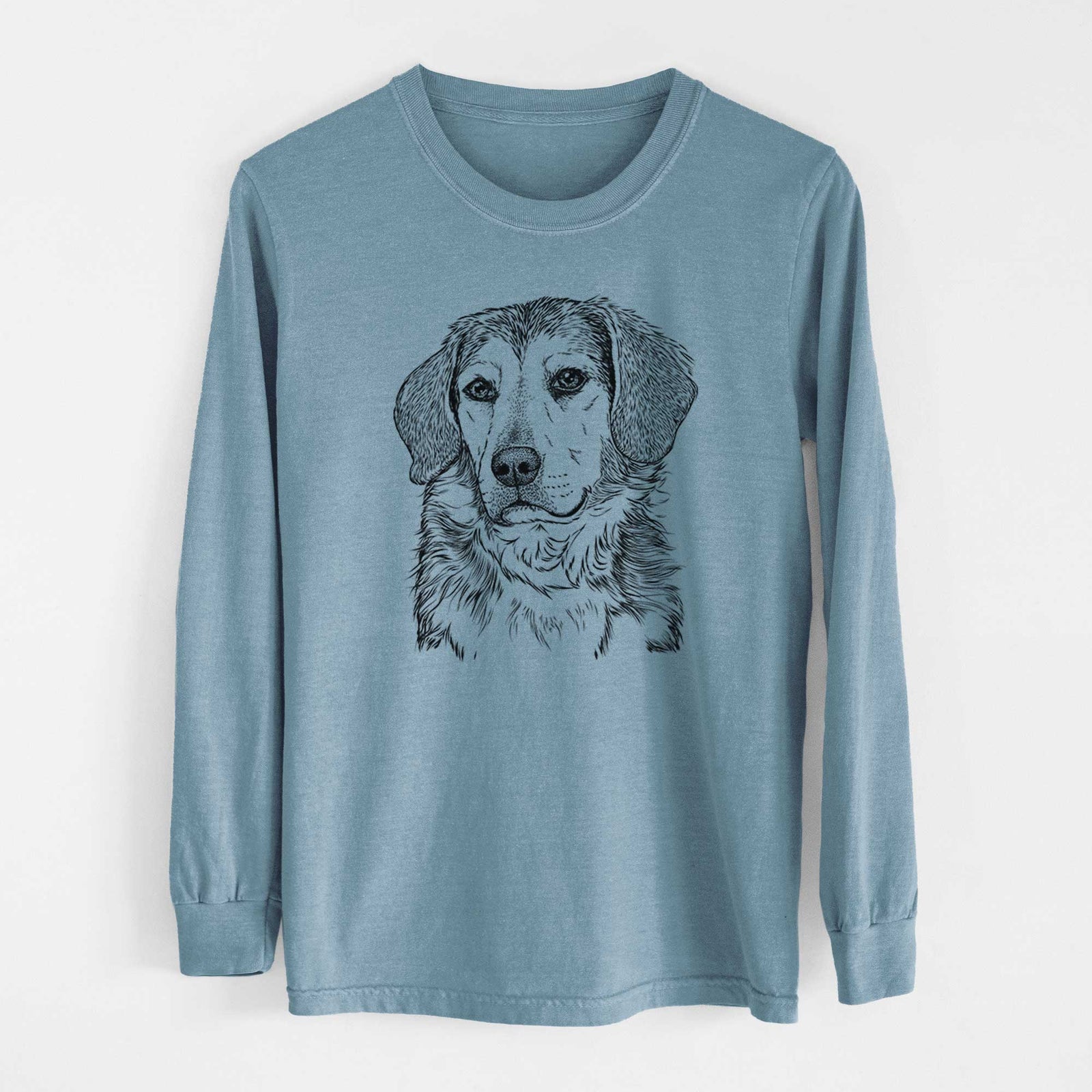 Bare Gunner the Beagle Mix - Heavyweight 100% Cotton Long Sleeve