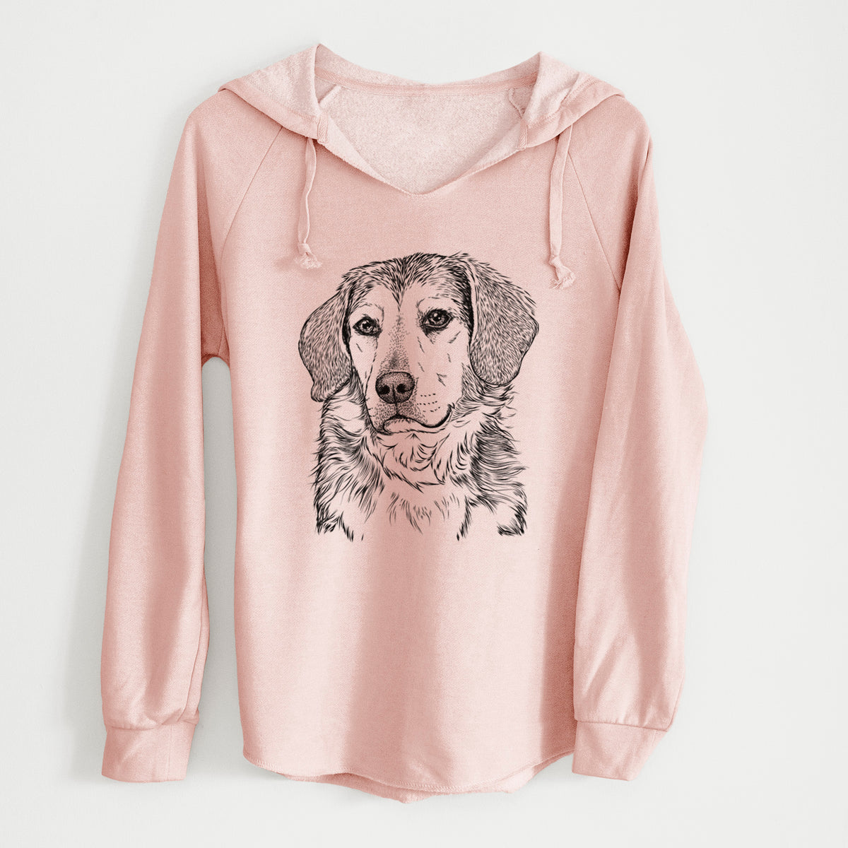 Bare Gunner the Beagle Mix - Cali Wave Hooded Sweatshirt