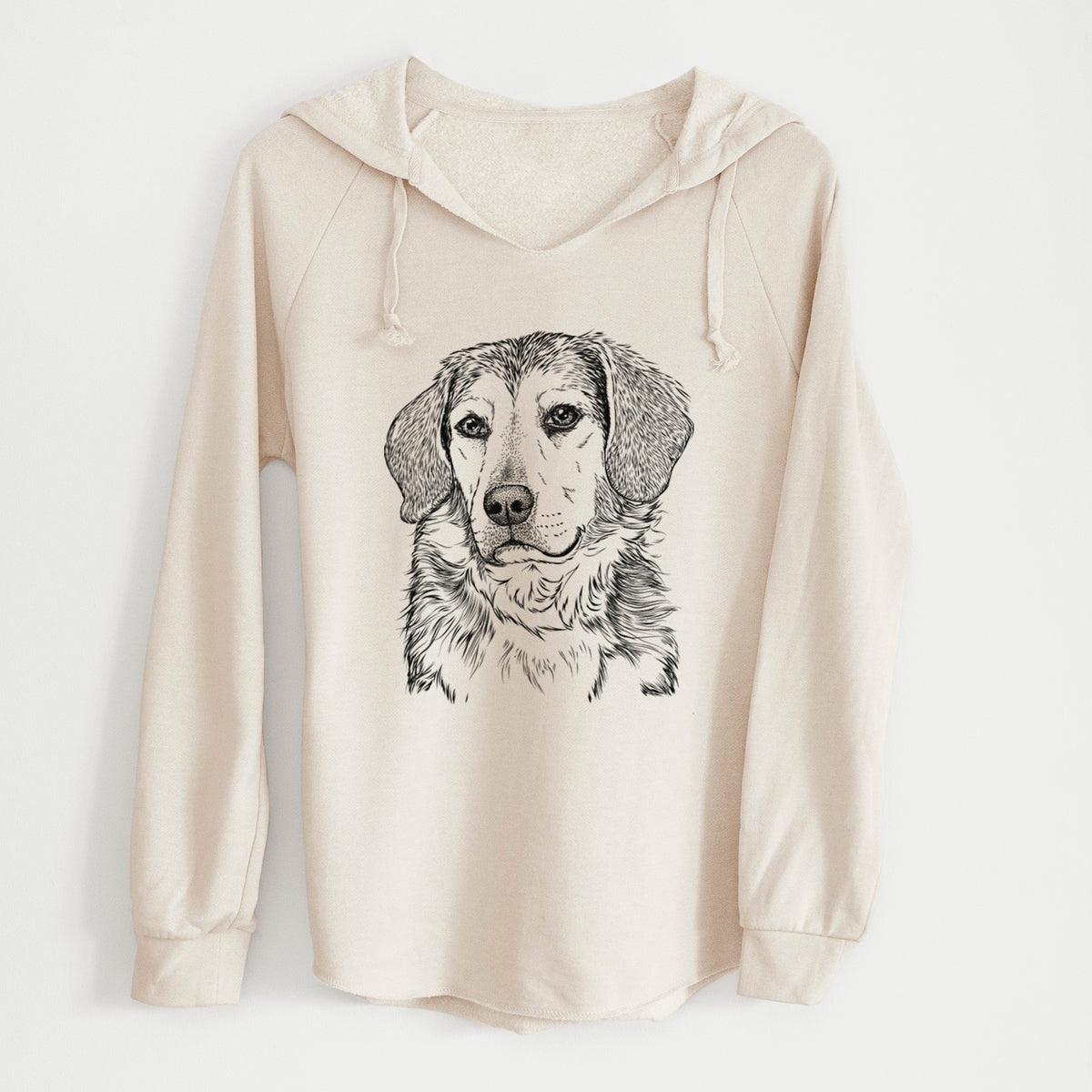 Bare Gunner the Beagle Mix - Cali Wave Hooded Sweatshirt