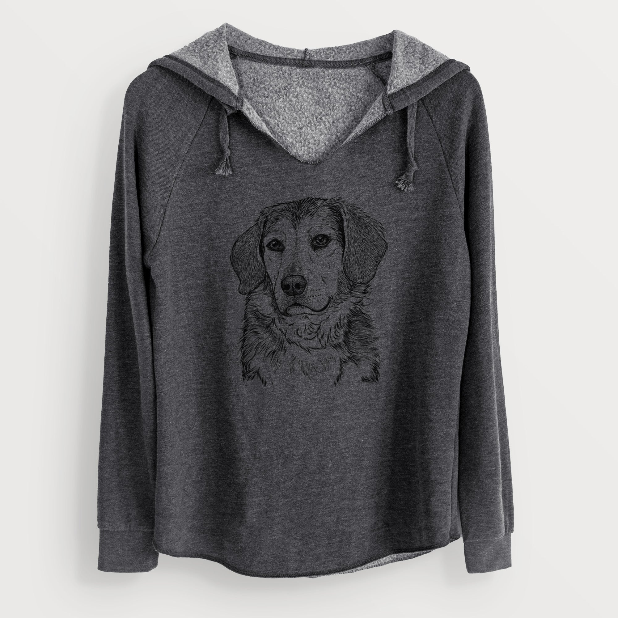 Bare Gunner the Beagle Mix - Cali Wave Hooded Sweatshirt