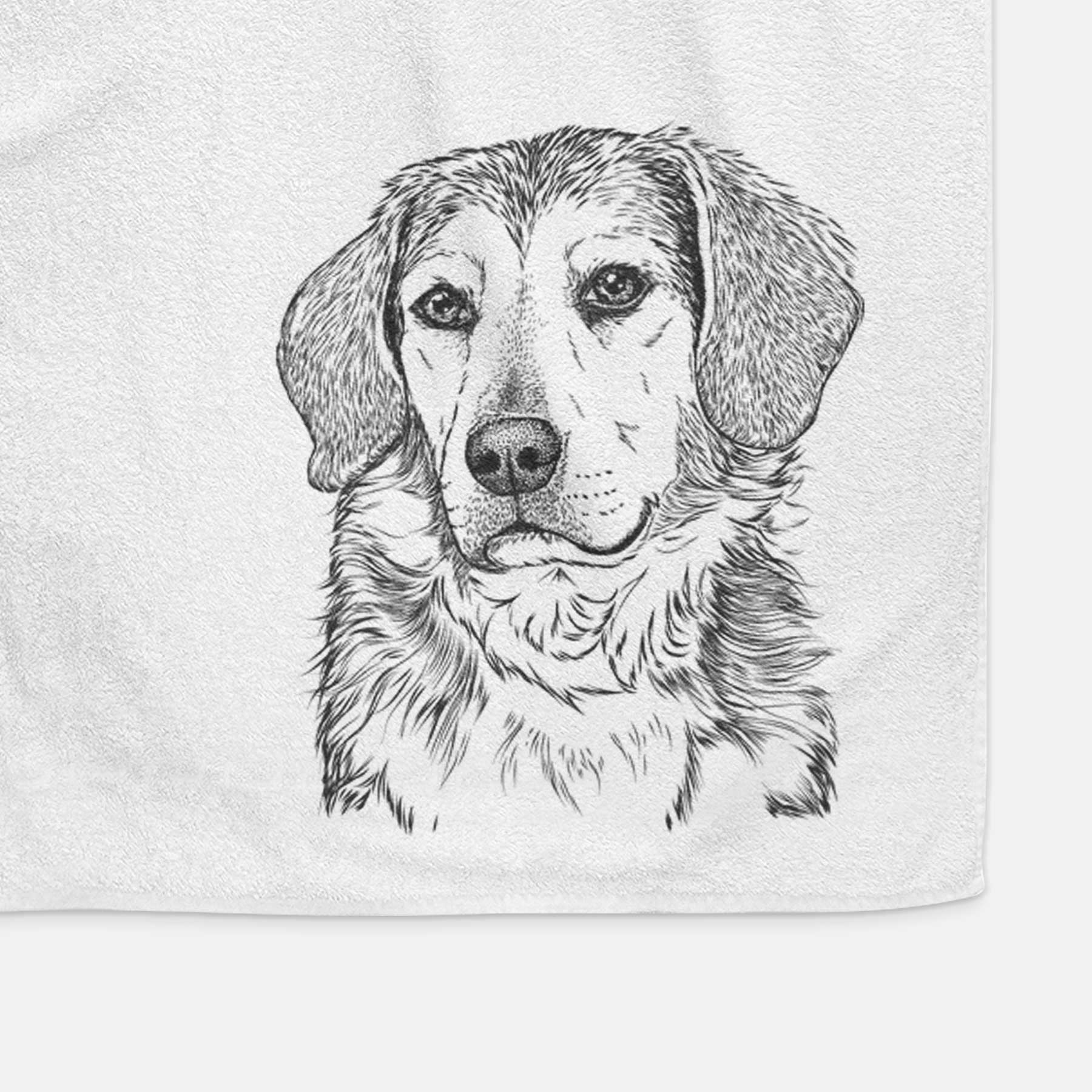 Gunner the Beagle Mix Decorative Hand Towel