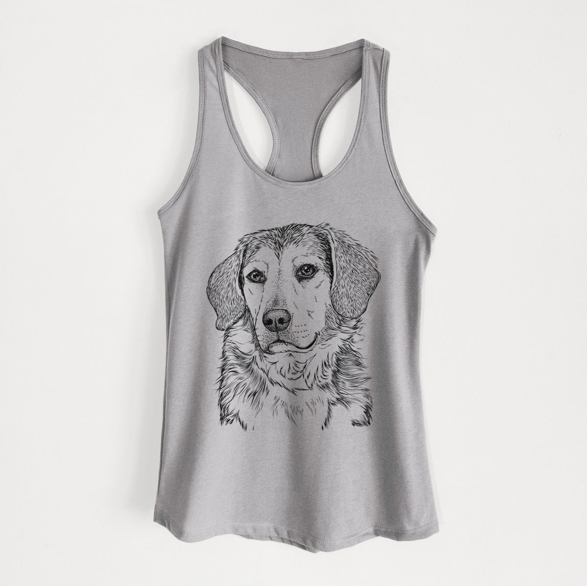 Gunner the Beagle Mix - Women&#39;s Racerback Tanktop