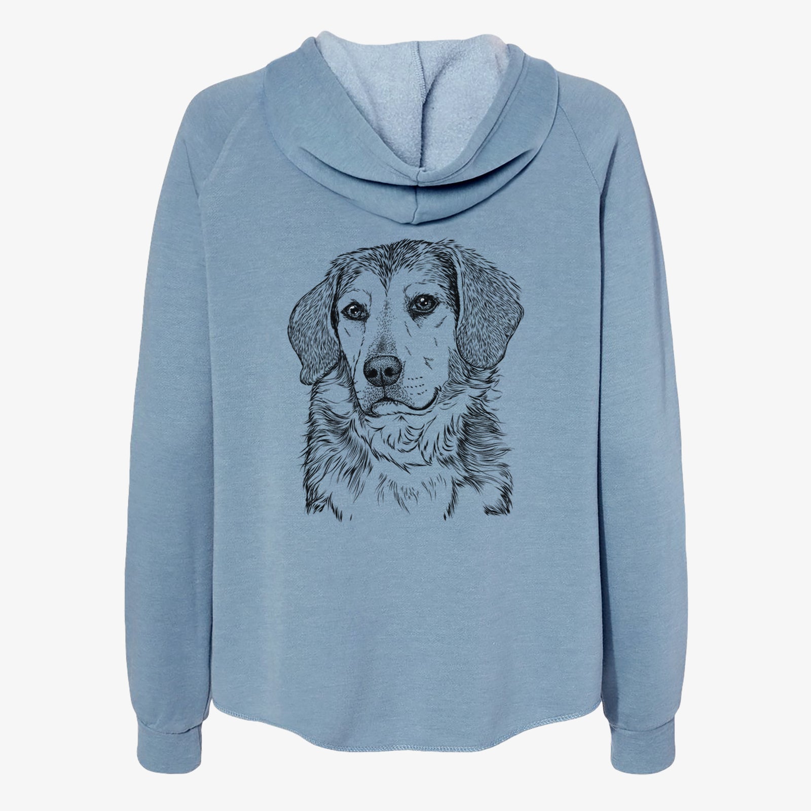 Gunner the Beagle Mix - Women's Cali Wave Zip-Up Sweatshirt