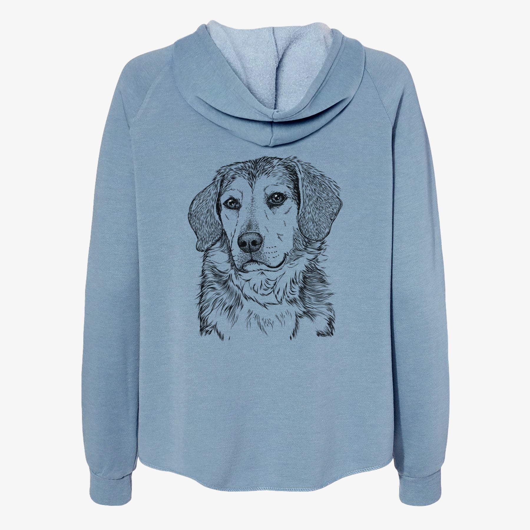 Gunner the Beagle Mix - Women's Cali Wave Zip-Up Sweatshirt