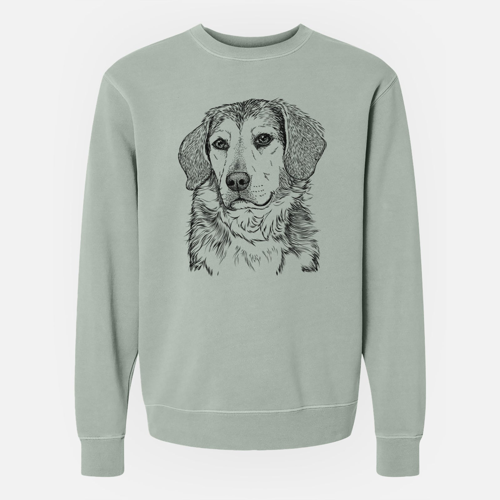 Bare Gunner the Beagle Mix - Unisex Pigment Dyed Crew Sweatshirt