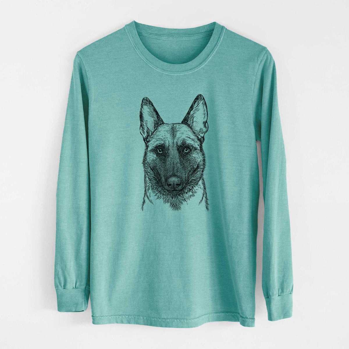 Bare Gunther the Belgian Malinois - Heavyweight 100% Cotton Long Sleeve