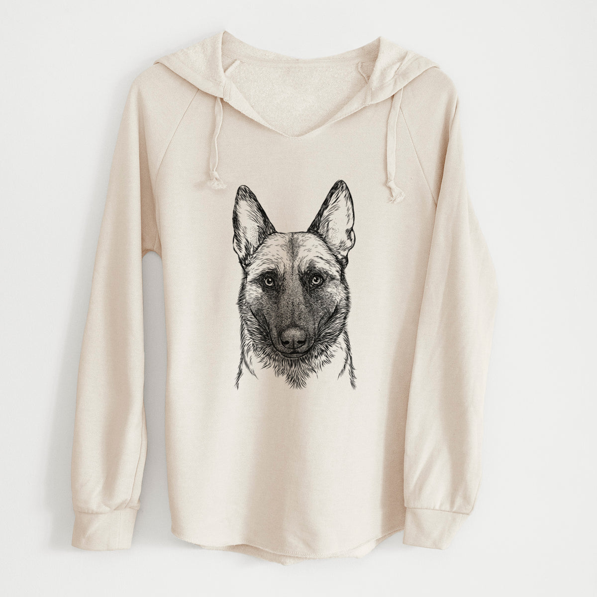 Bare Gunther the Belgian Malinois - Cali Wave Hooded Sweatshirt