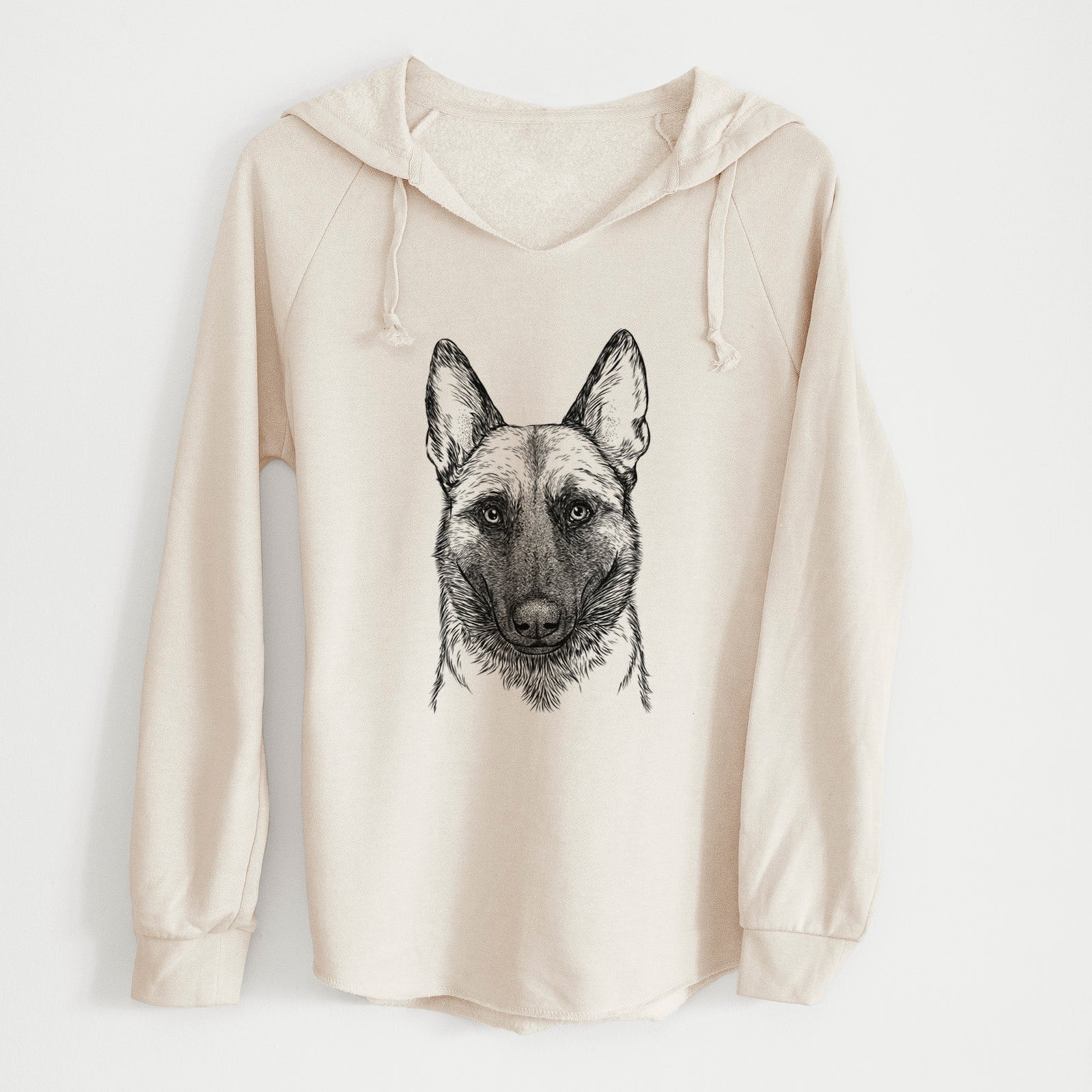 Bare Gunther the Belgian Malinois - Cali Wave Hooded Sweatshirt