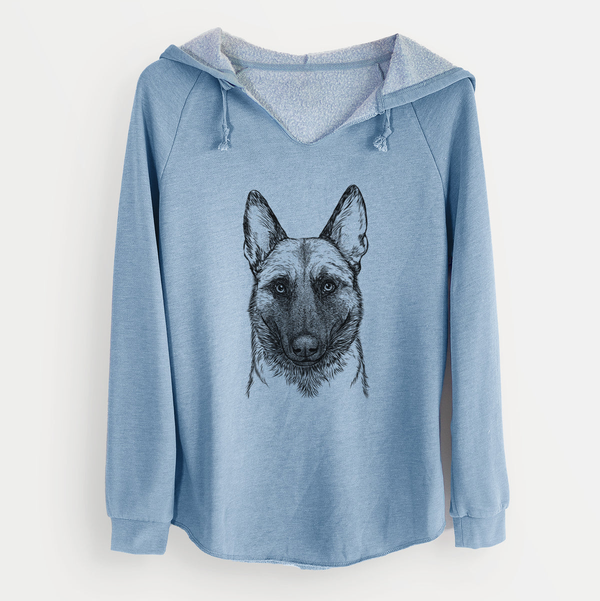 Bare Gunther the Belgian Malinois - Cali Wave Hooded Sweatshirt
