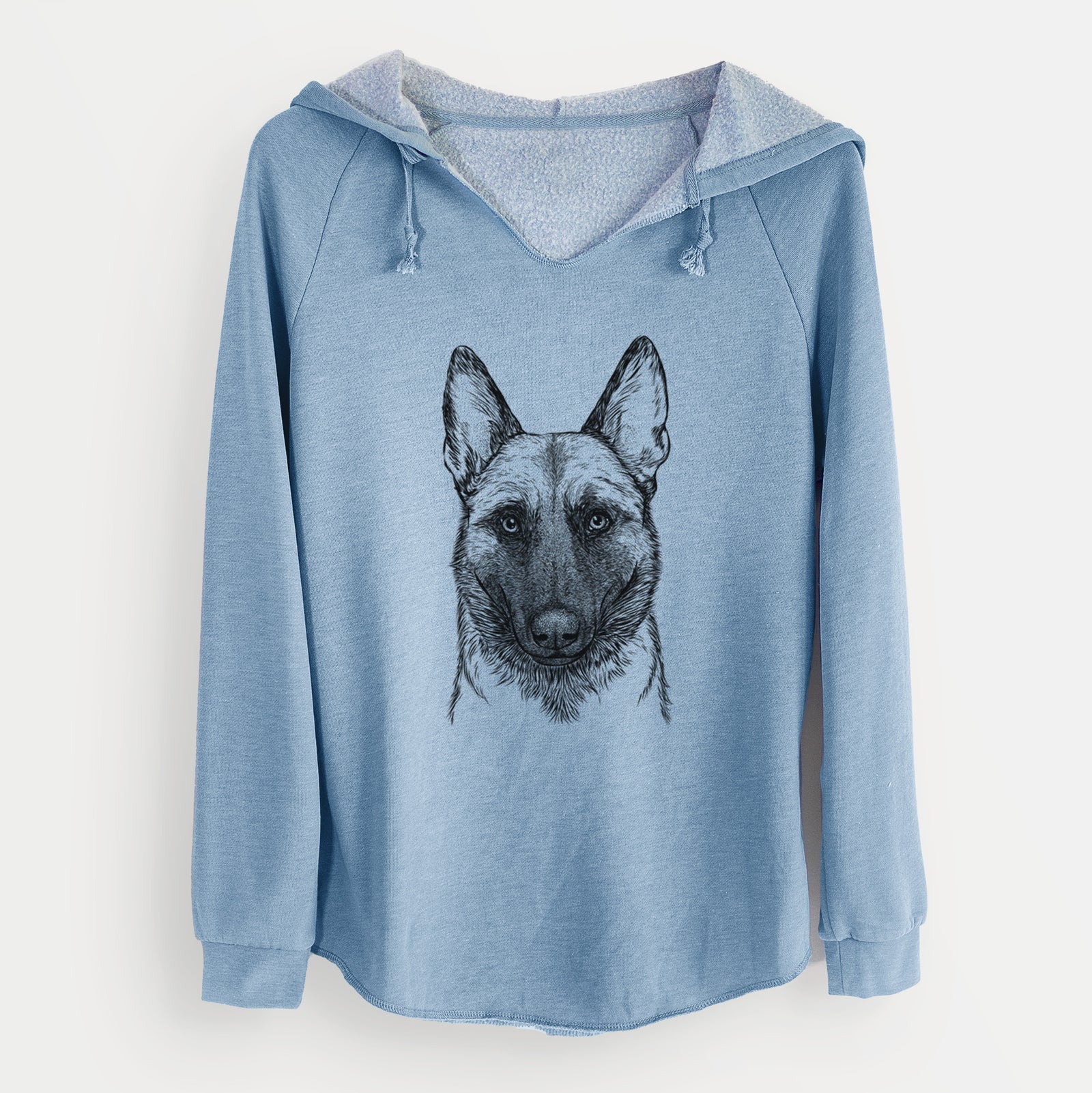 Bare Gunther the Belgian Malinois - Cali Wave Hooded Sweatshirt