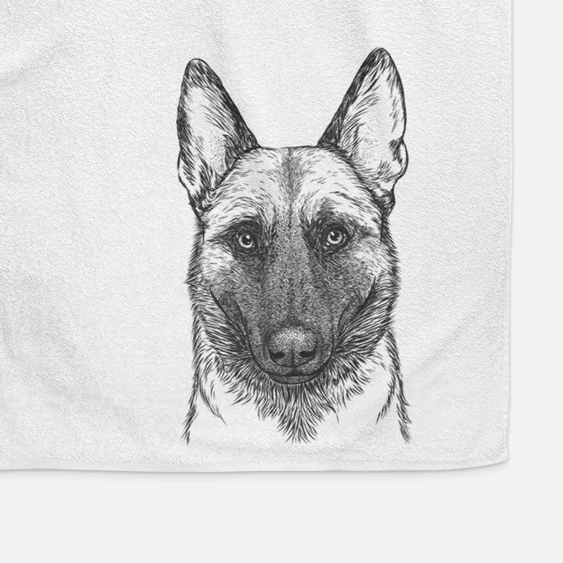 Gunther the Belgian Malinois Decorative Hand Towel