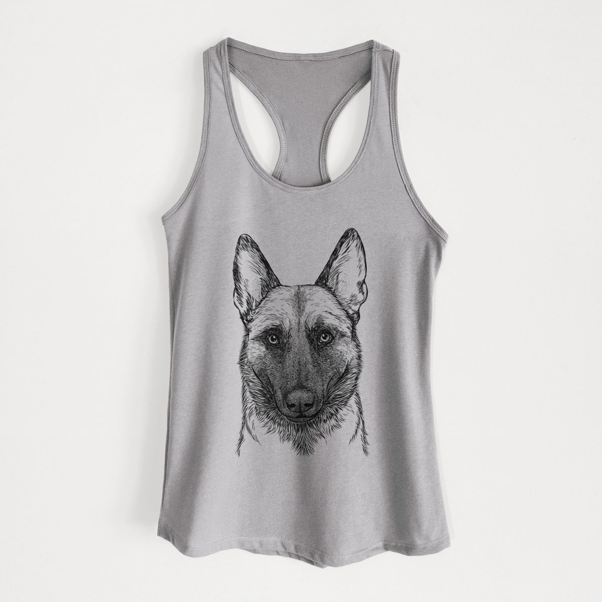 Gunther the Belgian Malinois - Women&#39;s Racerback Tanktop