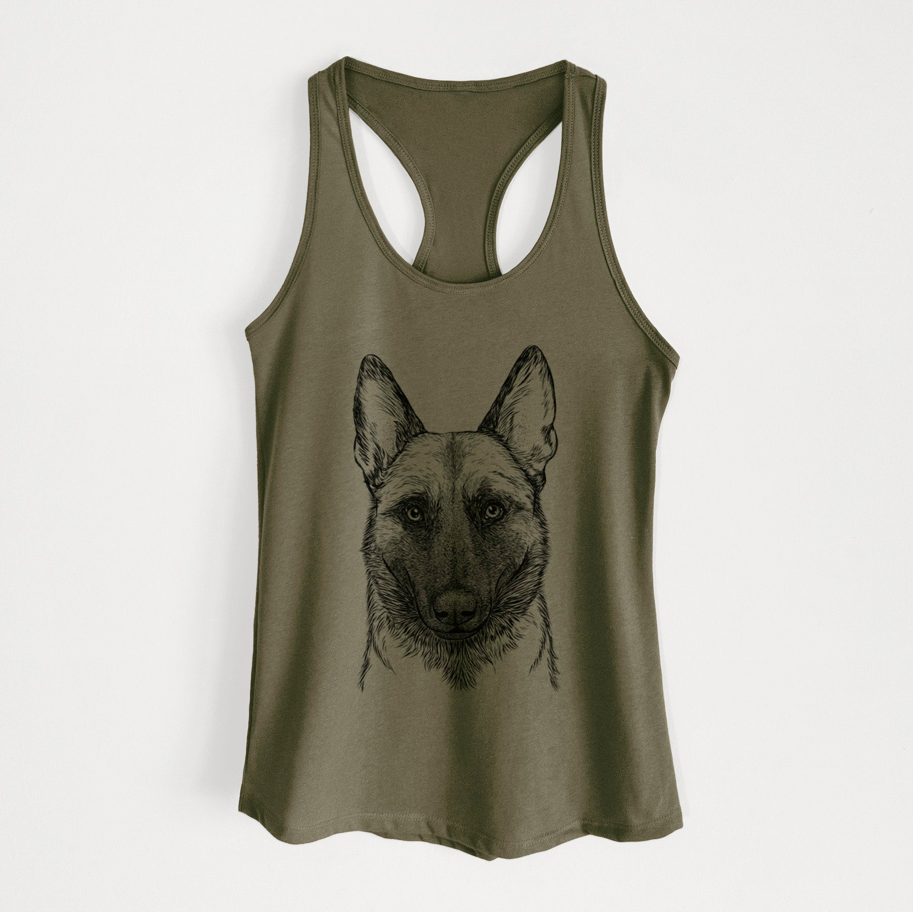 Gunther the Belgian Malinois - Women's Racerback Tanktop