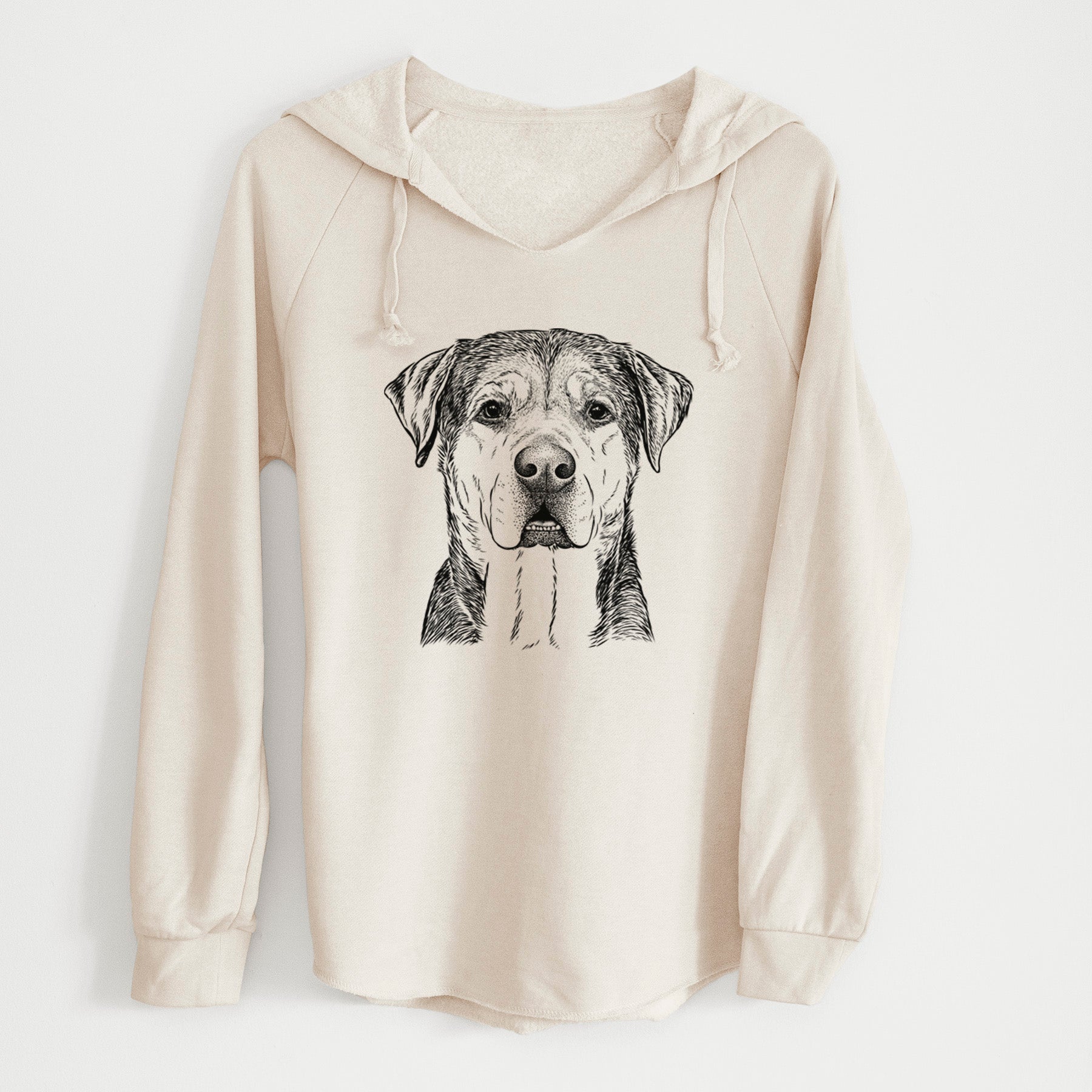 Bare Gus the Rottweiler Mix - Cali Wave Hooded Sweatshirt