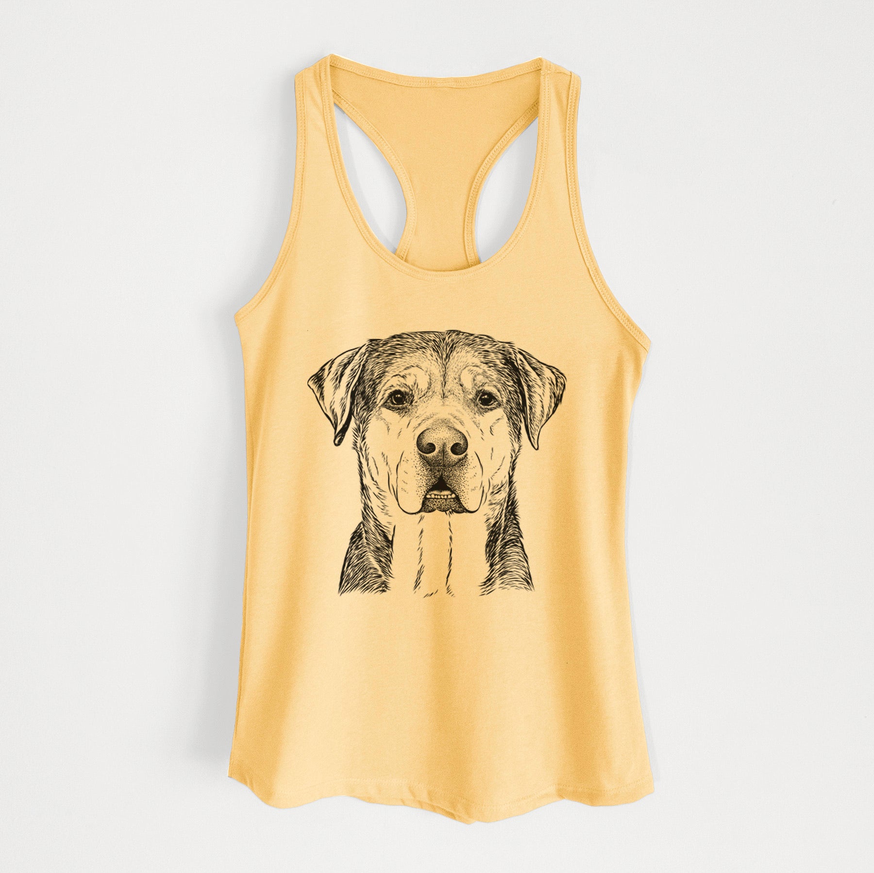 Gus the Rottweiler Mix - Women's Racerback Tanktop