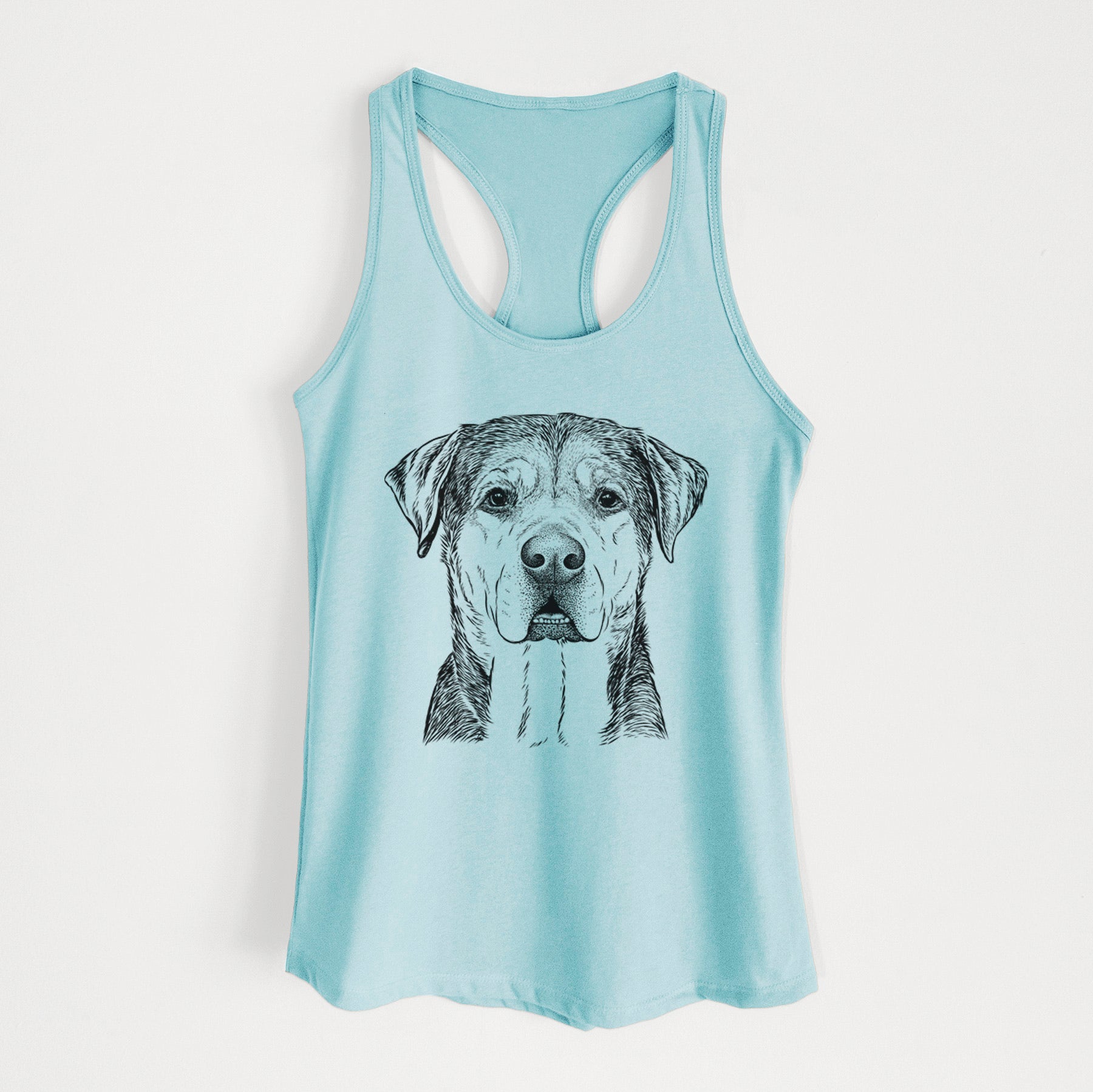 Gus the Rottweiler Mix - Women's Racerback Tanktop