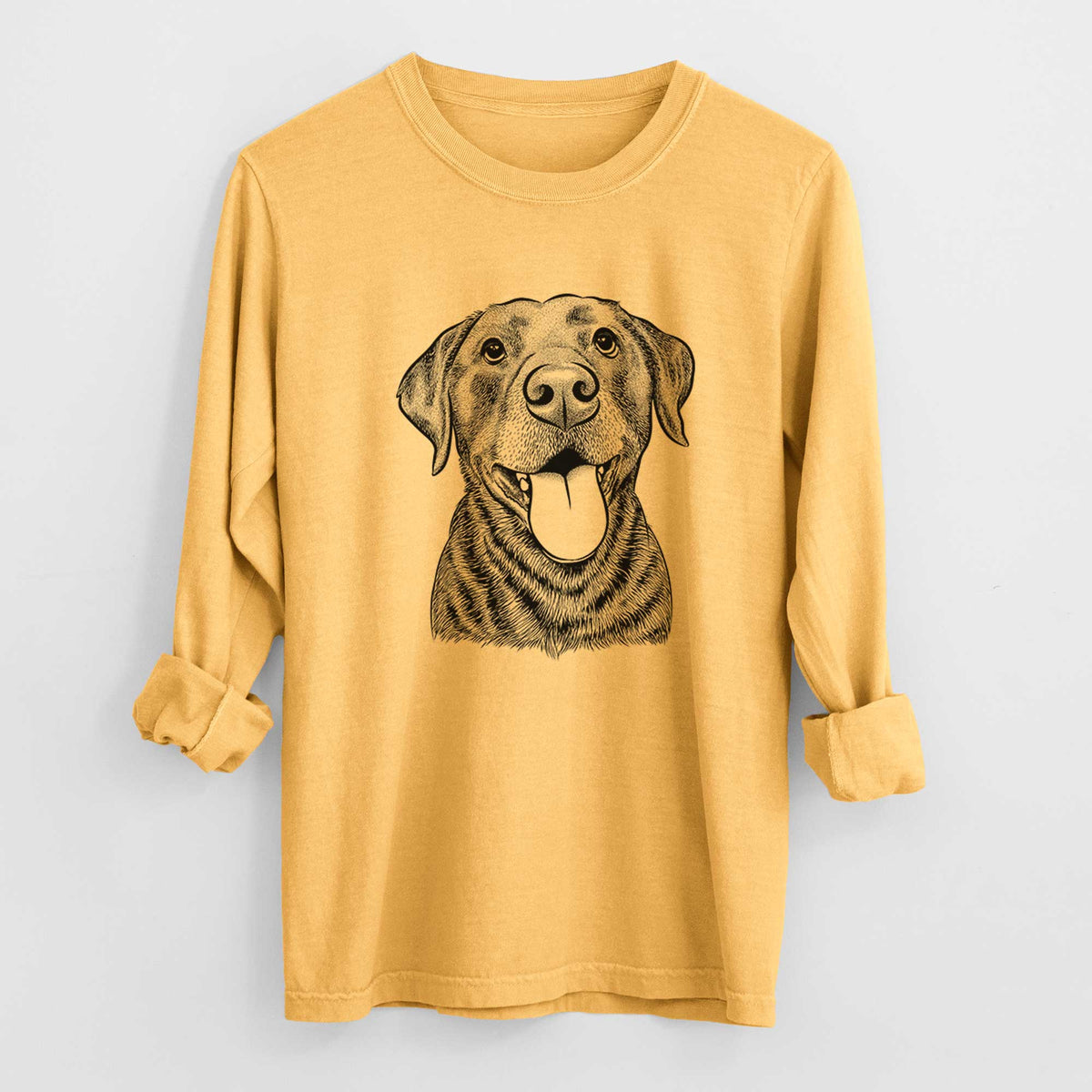 Bare Gwen the Labrador Retriever - Heavyweight 100% Cotton Long Sleeve