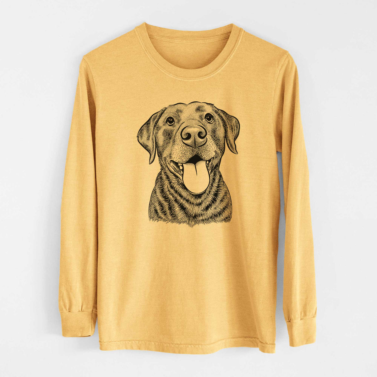 Bare Gwen the Labrador Retriever - Heavyweight 100% Cotton Long Sleeve