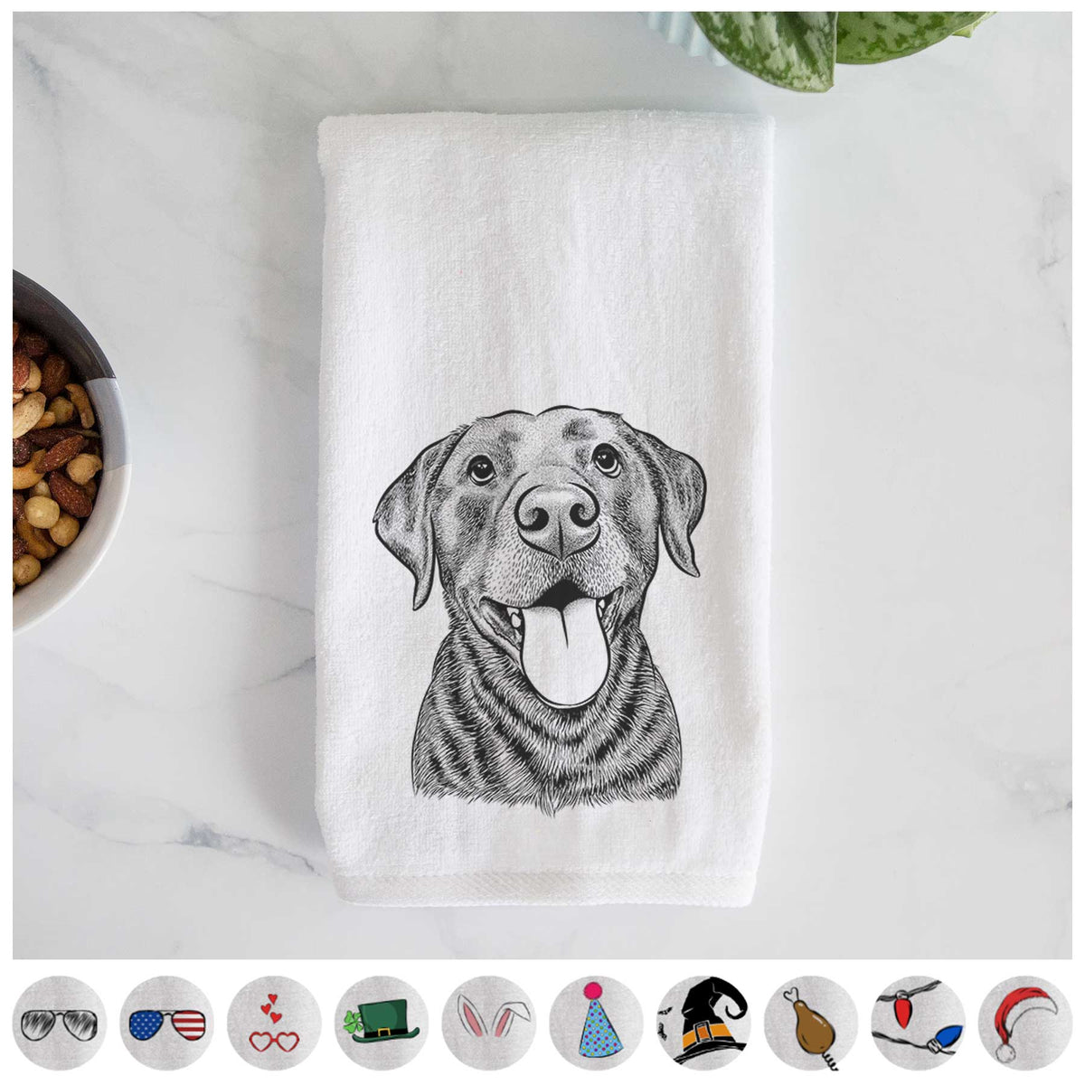 Gwen the Labrador Retriever Decorative Hand Towel