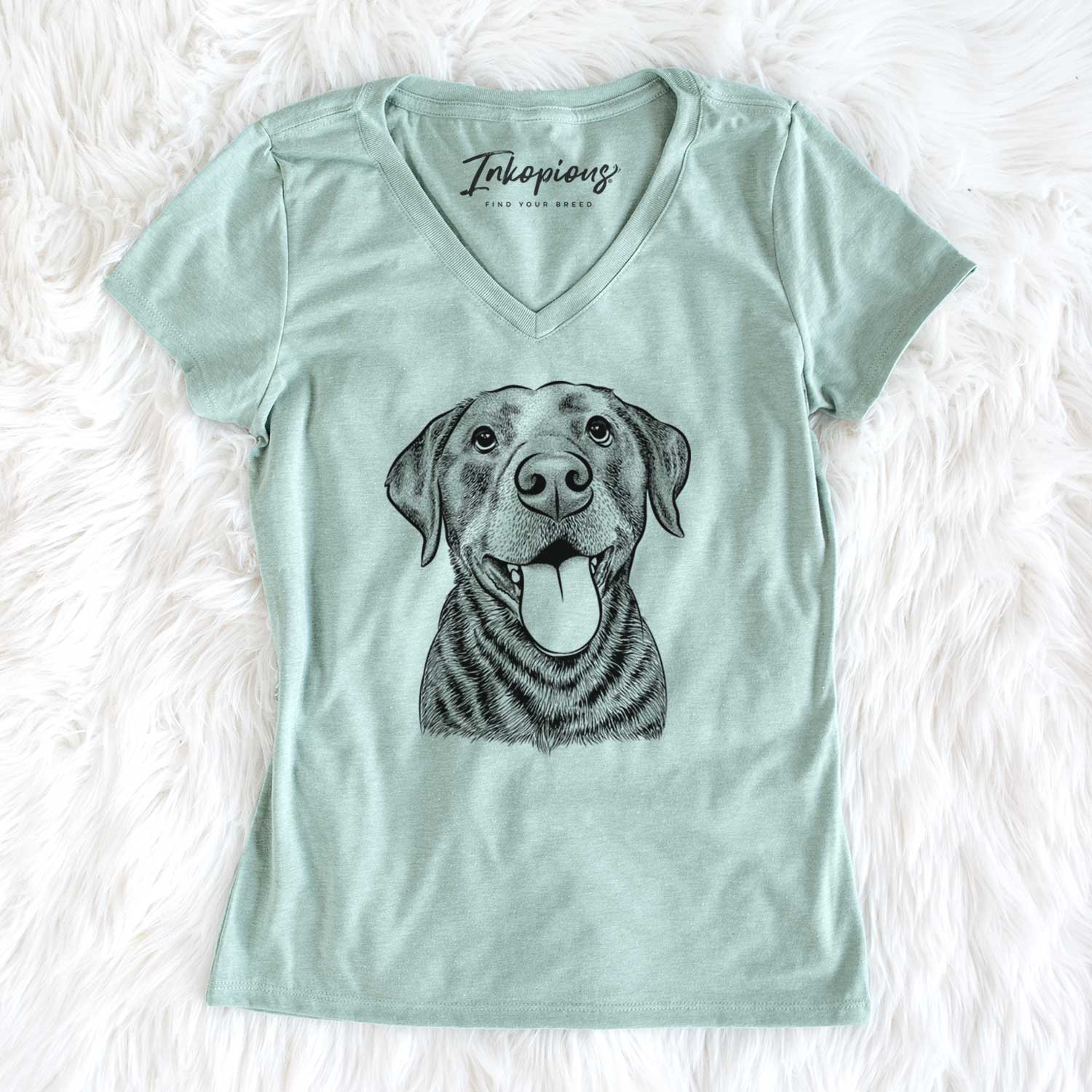 Bare Gwen the Labrador Retriever - Women's V-neck Shirt