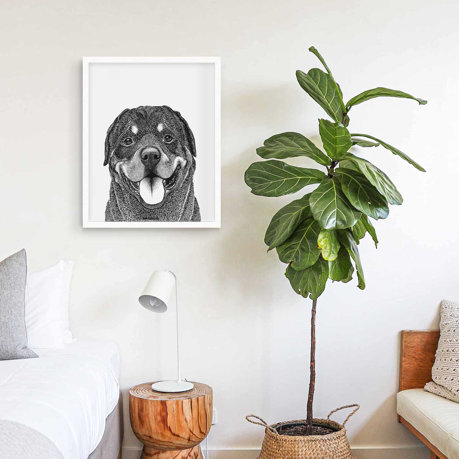 Hagan the Rottweiler Art Print