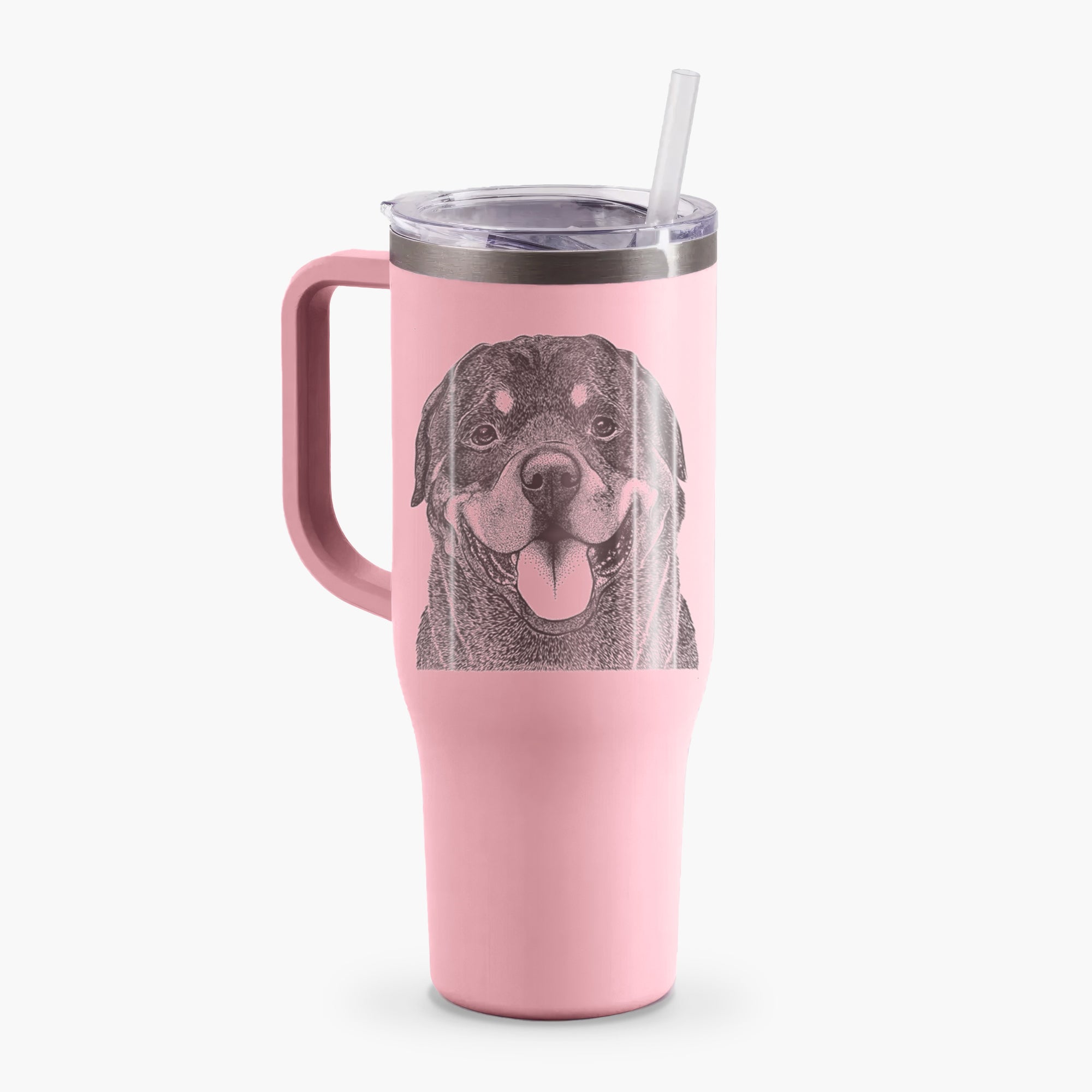 Hagan the Rottweiler - 40oz Tumbler with Handle