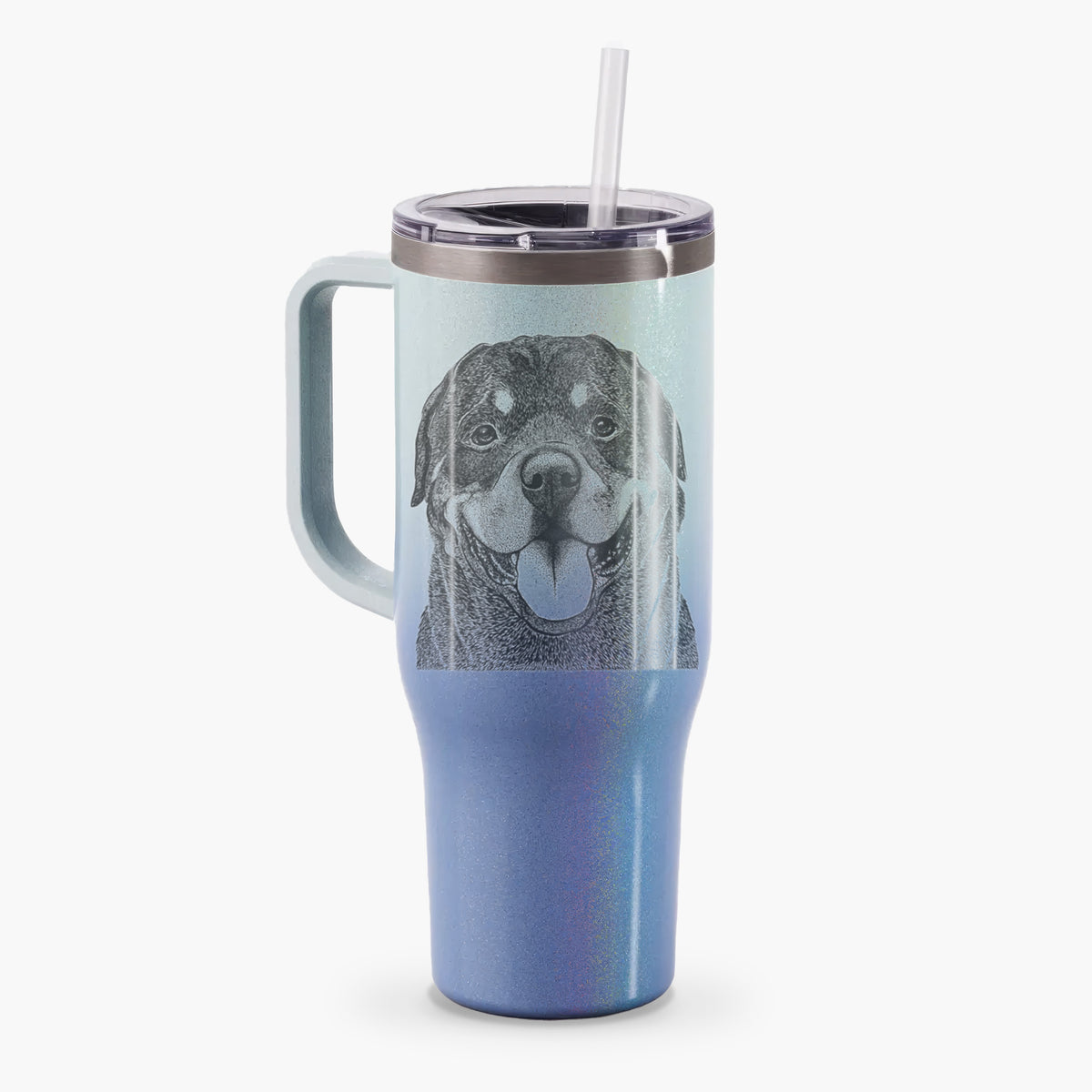 Hagan the Rottweiler - 40oz Tumbler with Handle