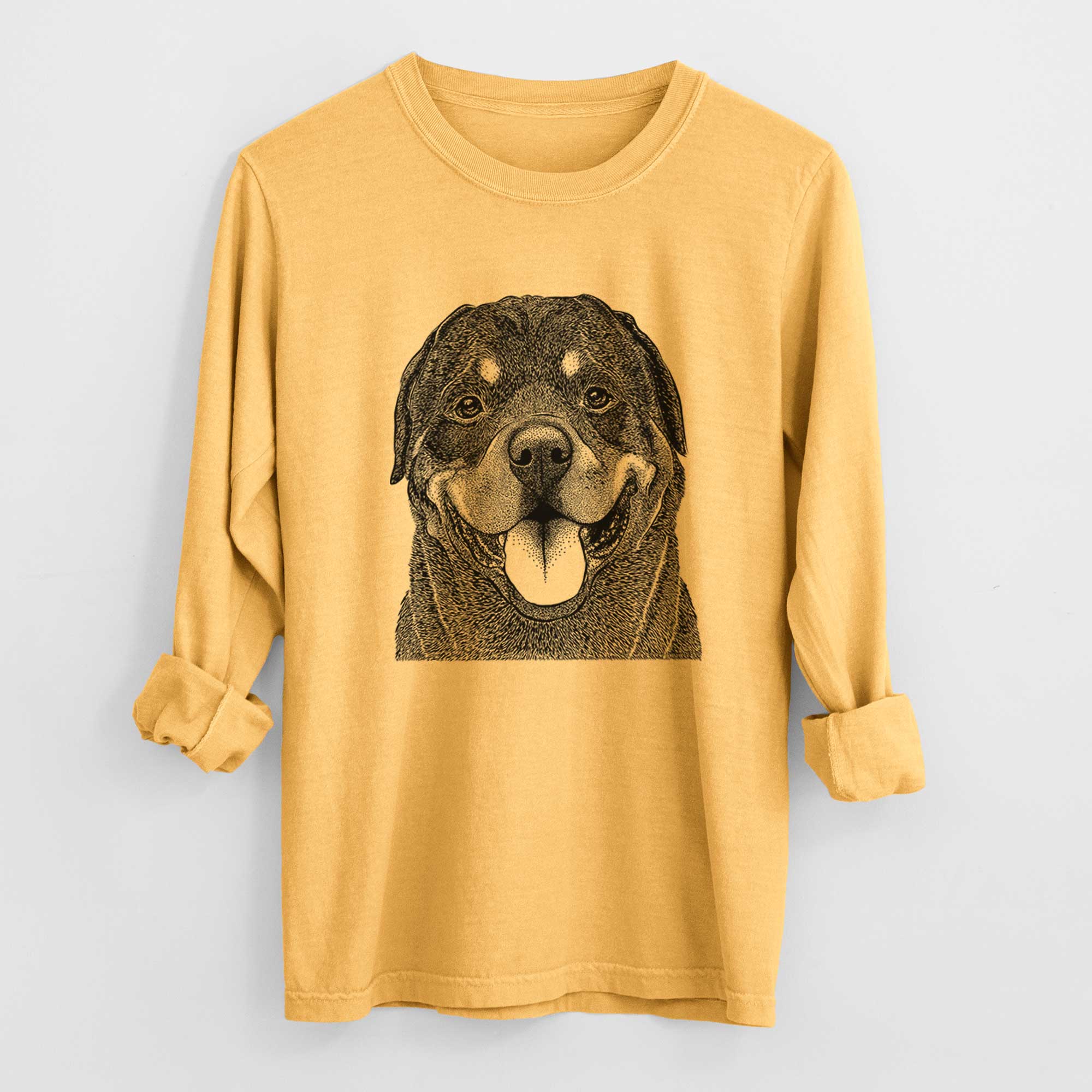 Bare Hagan the Rottweiler - Heavyweight 100% Cotton Long Sleeve