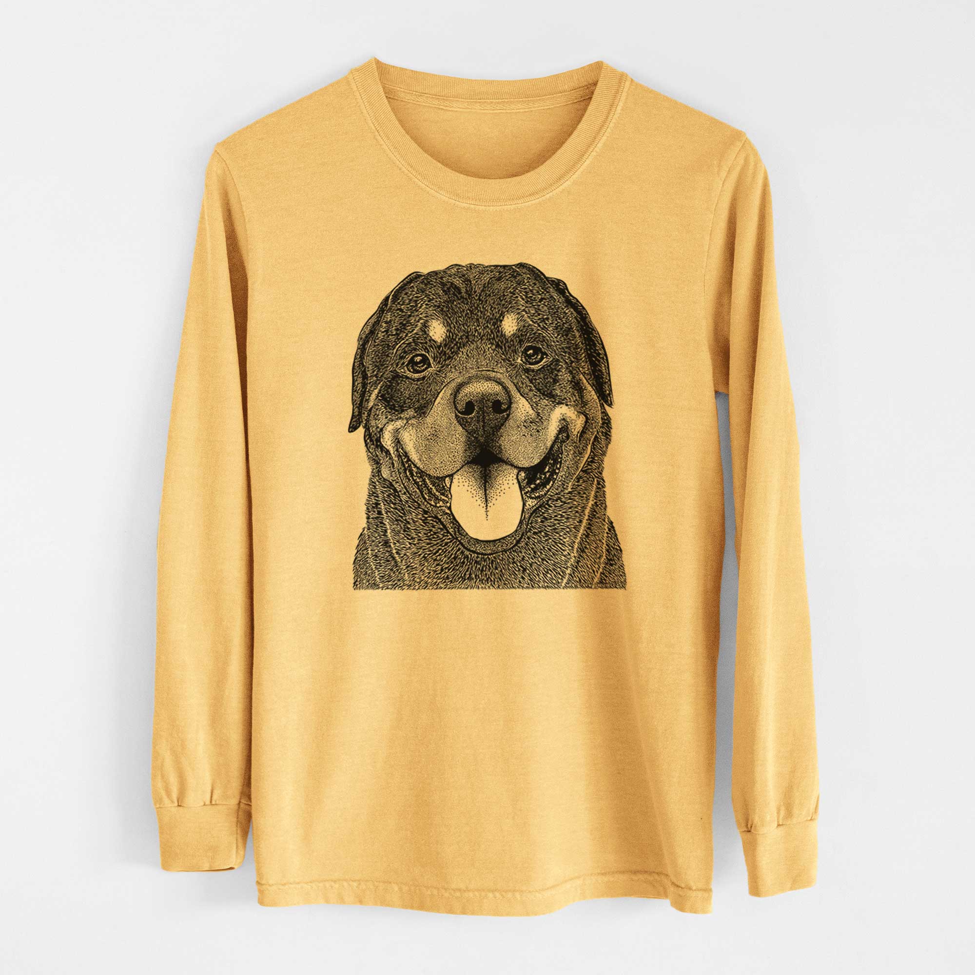 Bare Hagan the Rottweiler - Heavyweight 100% Cotton Long Sleeve