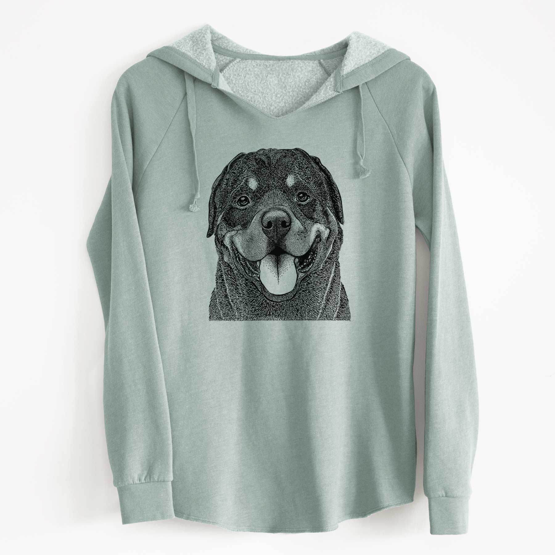 Bare Hagan the Rottweiler - Cali Wave Hooded Sweatshirt