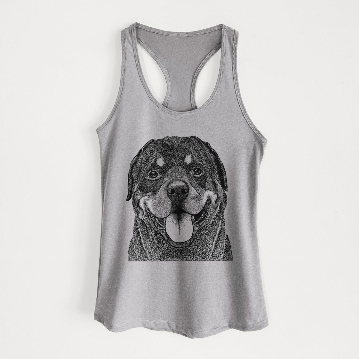 Hagan the Rottweiler - Women&#39;s Racerback Tanktop