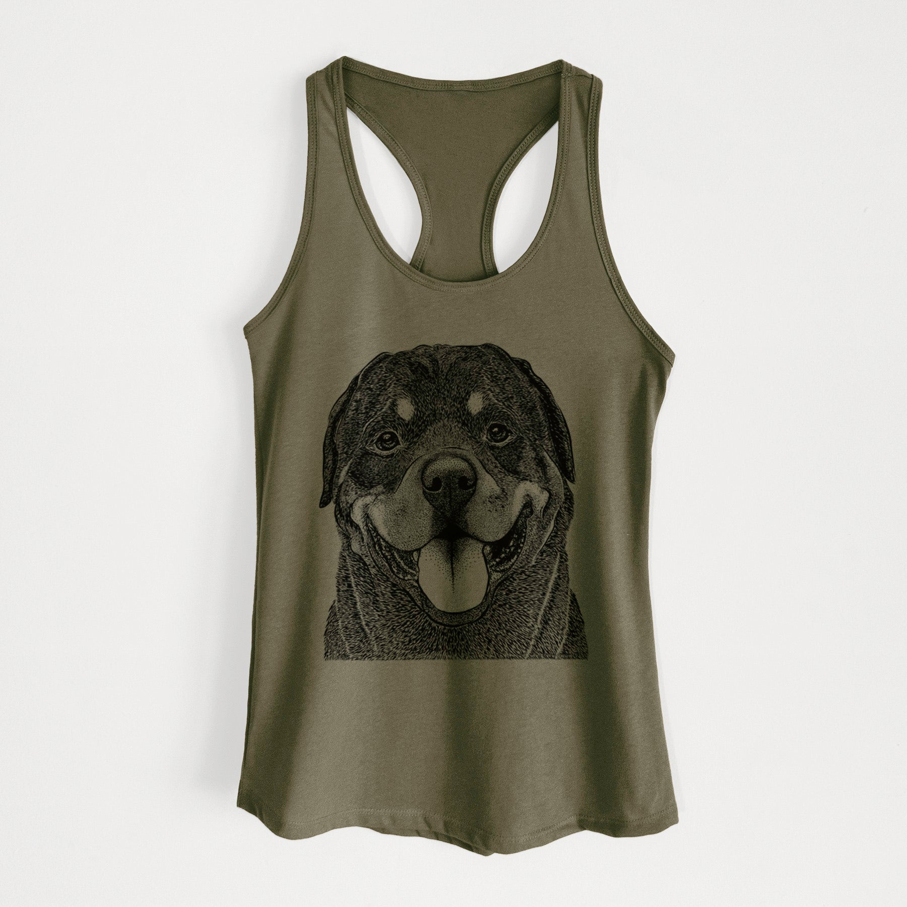 Hagan the Rottweiler - Women's Racerback Tanktop