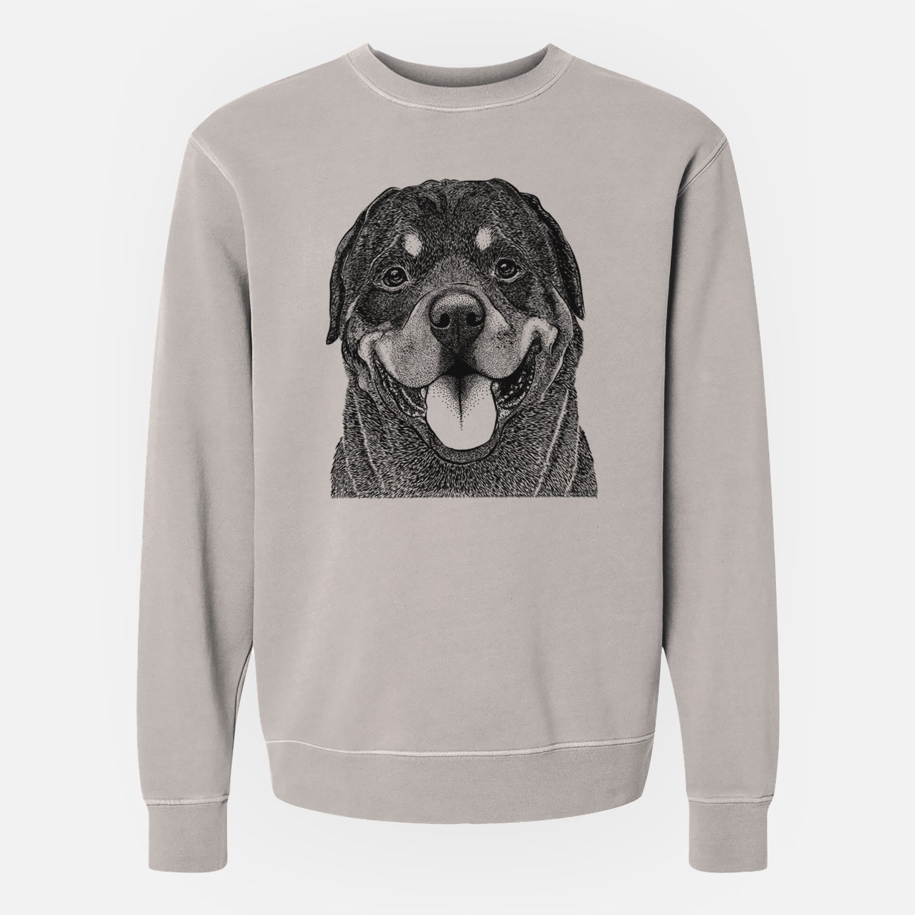 Bare Hagan the Rottweiler - Unisex Pigment Dyed Crew Sweatshirt