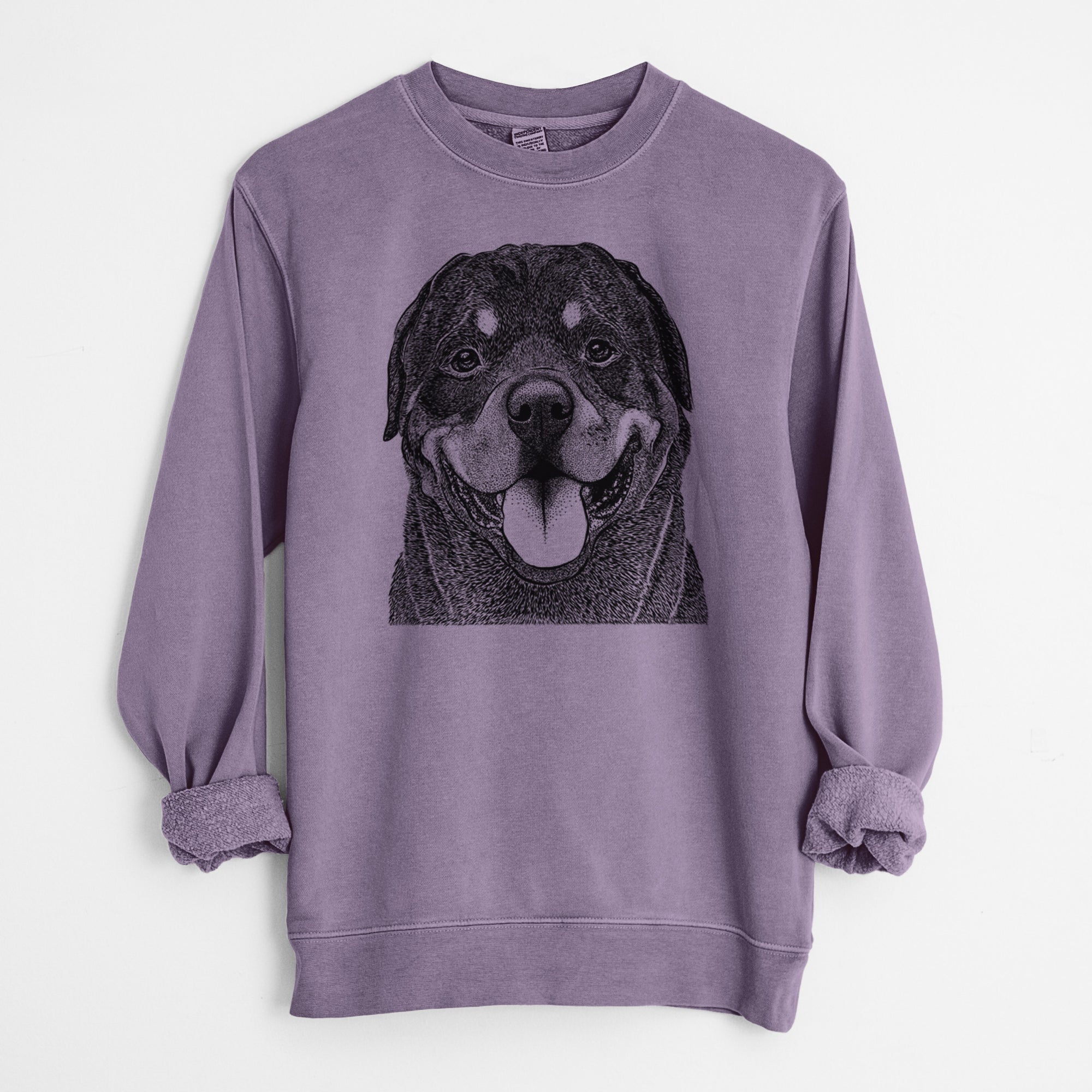 Bare Hagan the Rottweiler - Unisex Pigment Dyed Crew Sweatshirt