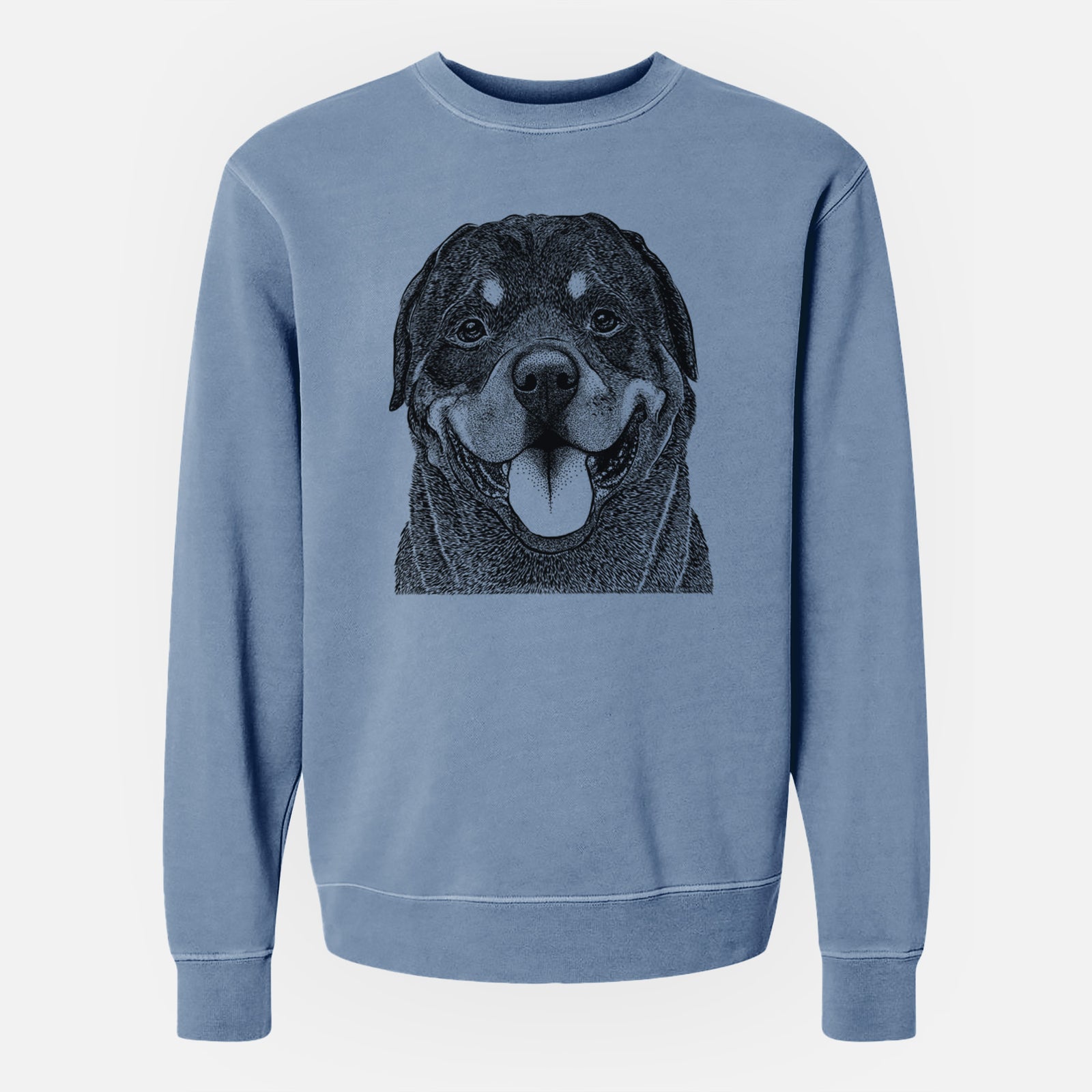 Bare Hagan the Rottweiler - Unisex Pigment Dyed Crew Sweatshirt