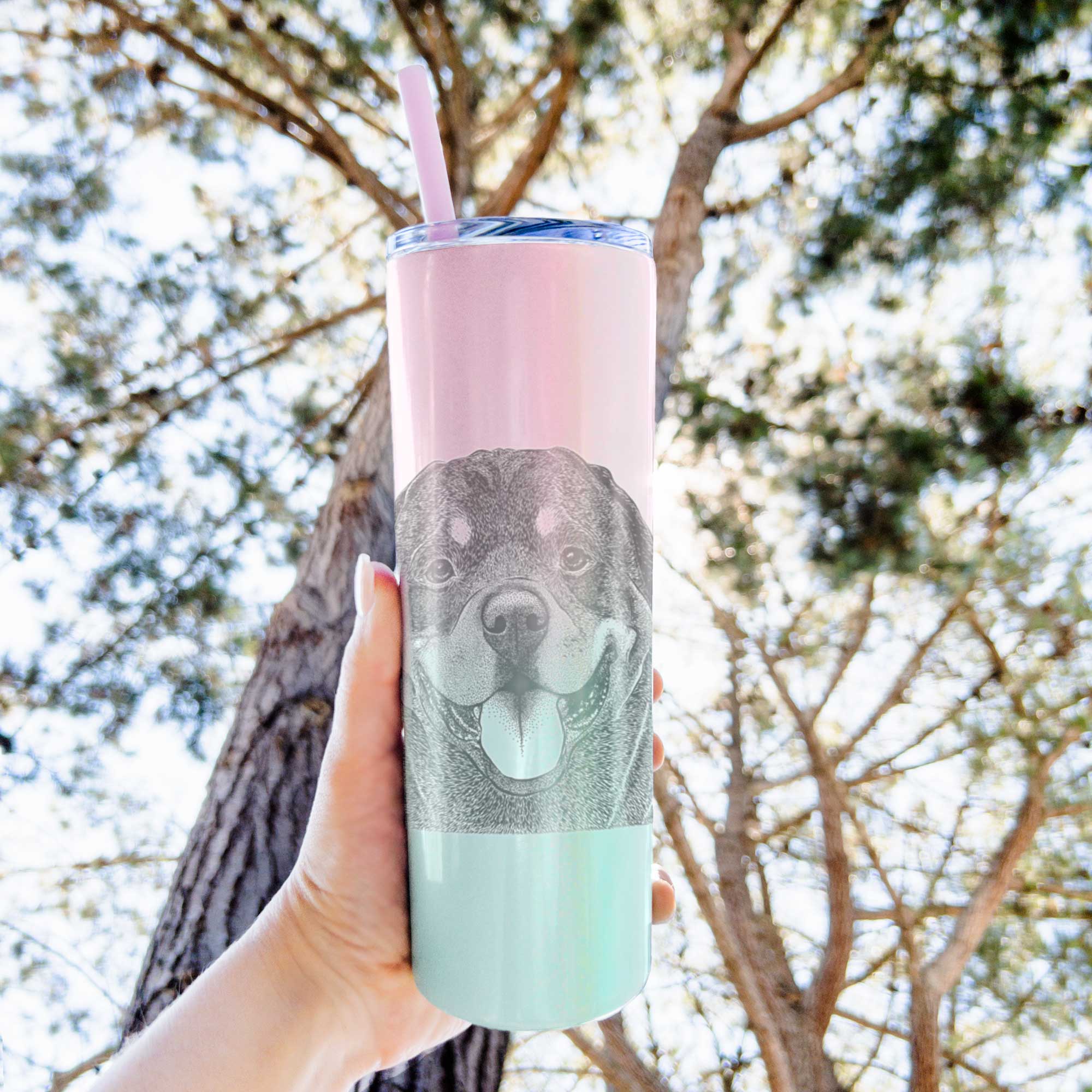 Hagan the Rottweiler - 20oz Skinny Tumbler