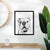 Hank the English Bulldog Art Print