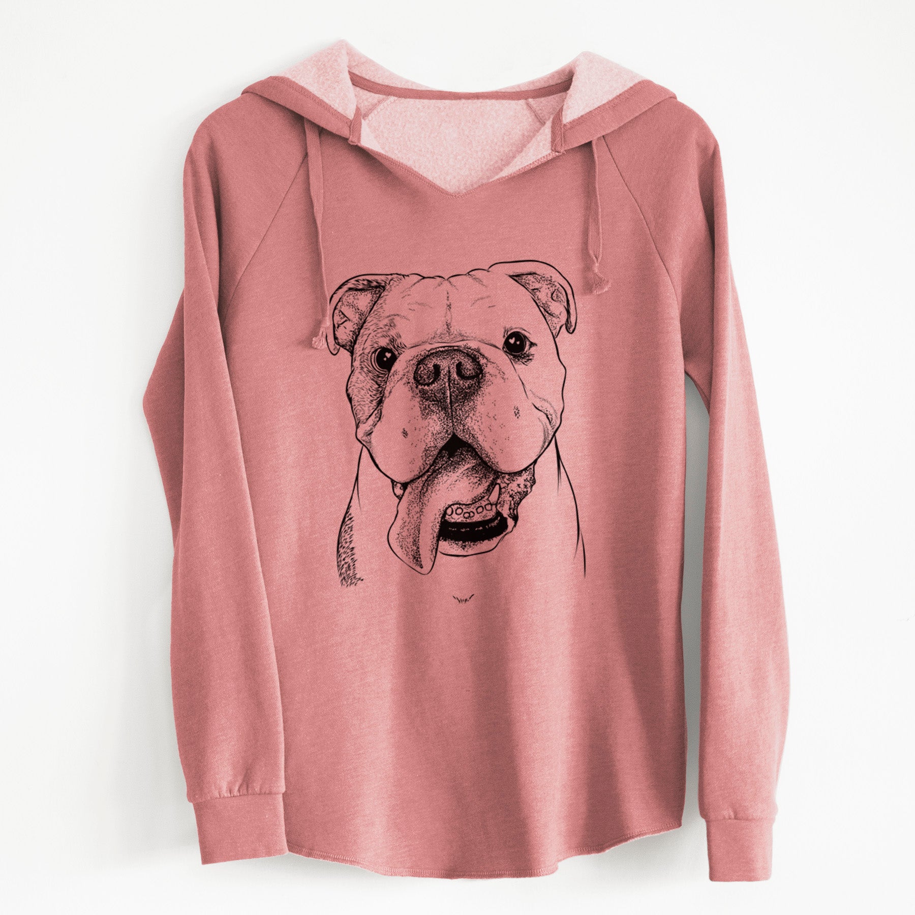 Bare Hank the English Bulldog - Cali Wave Hooded Sweatshirt