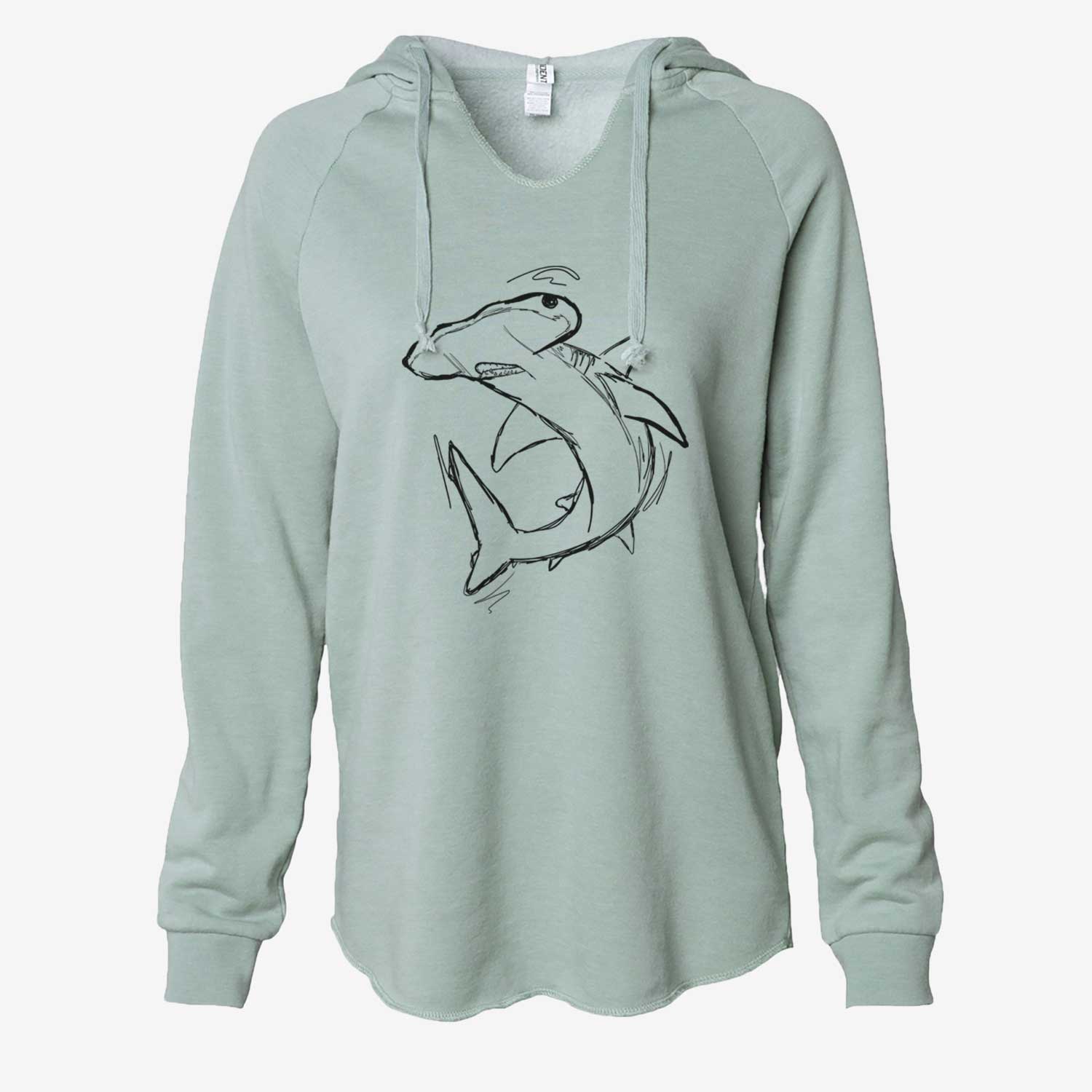 Hank the Hammerhead Shark - Cali Wave Hooded Sweatshirt