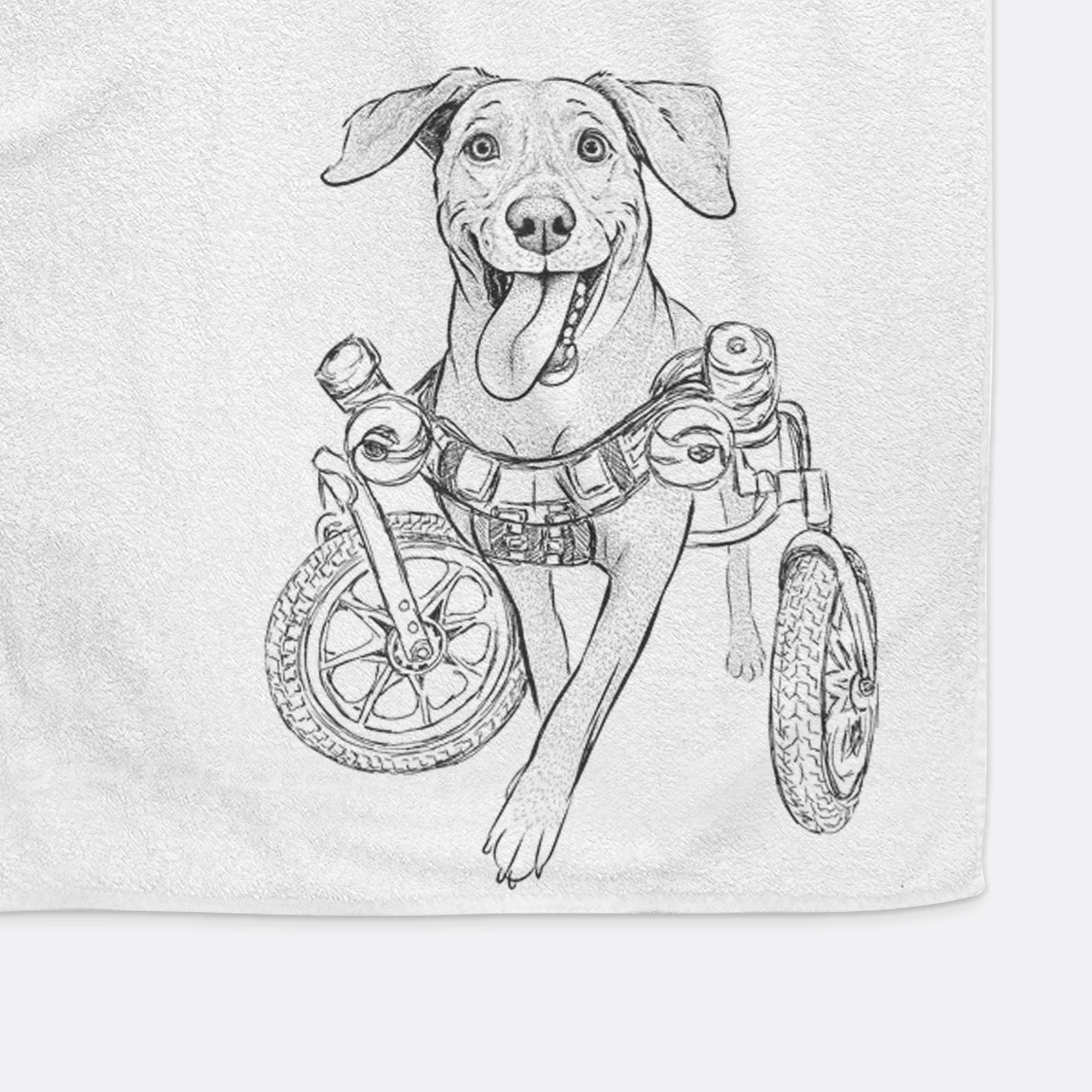 Hannah the Pitbull Mix Decorative Hand Towel