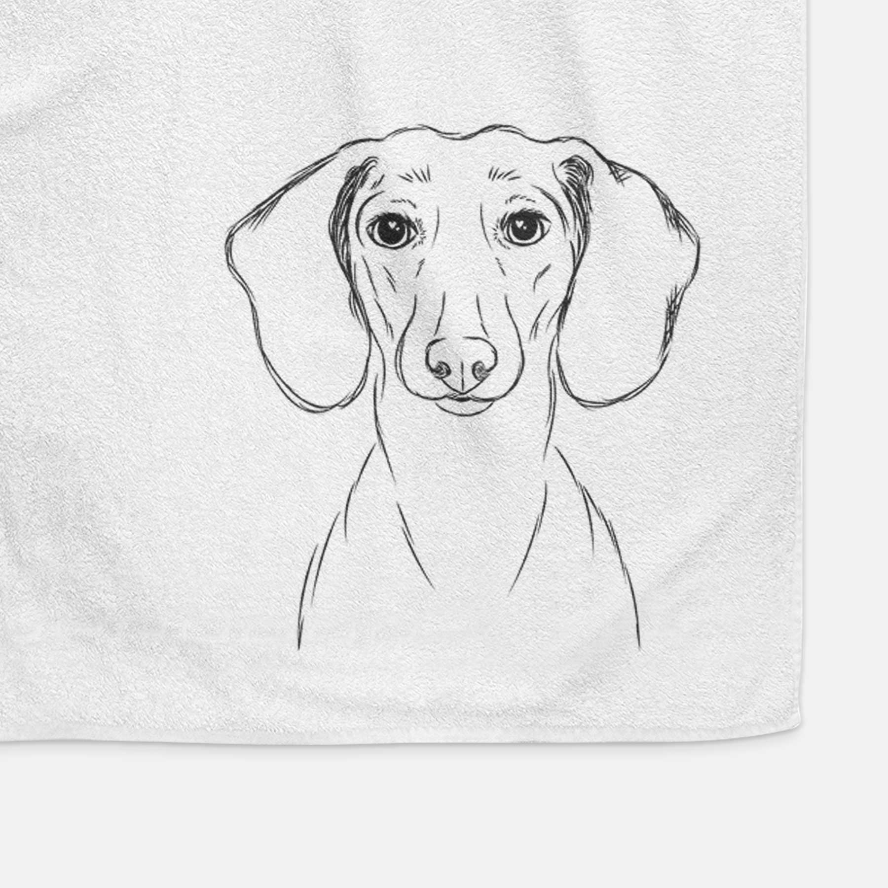 Hans the Dachshund Decorative Hand Towel